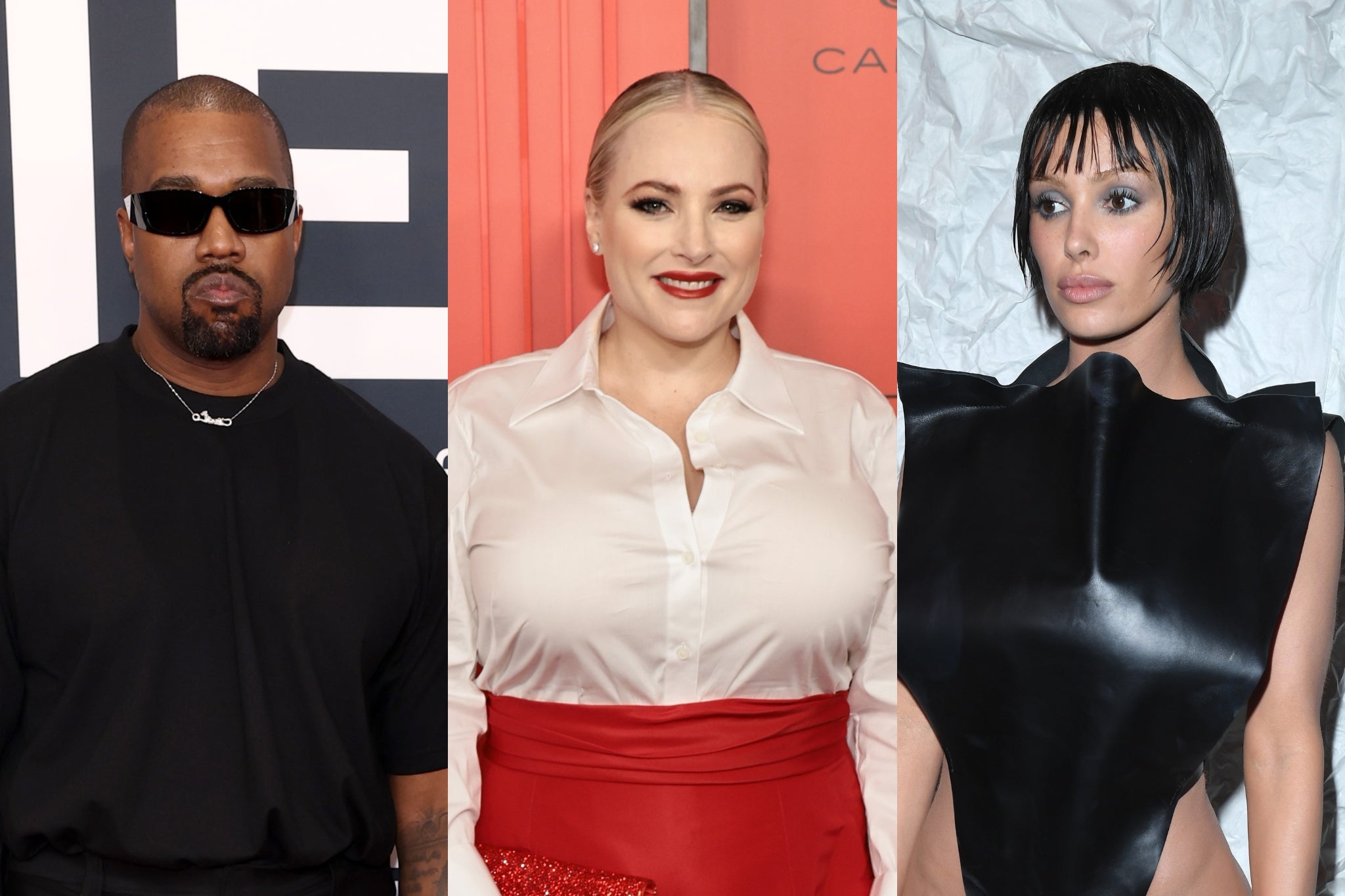 Kanye West, Meghan McCain, and Bianca Censori