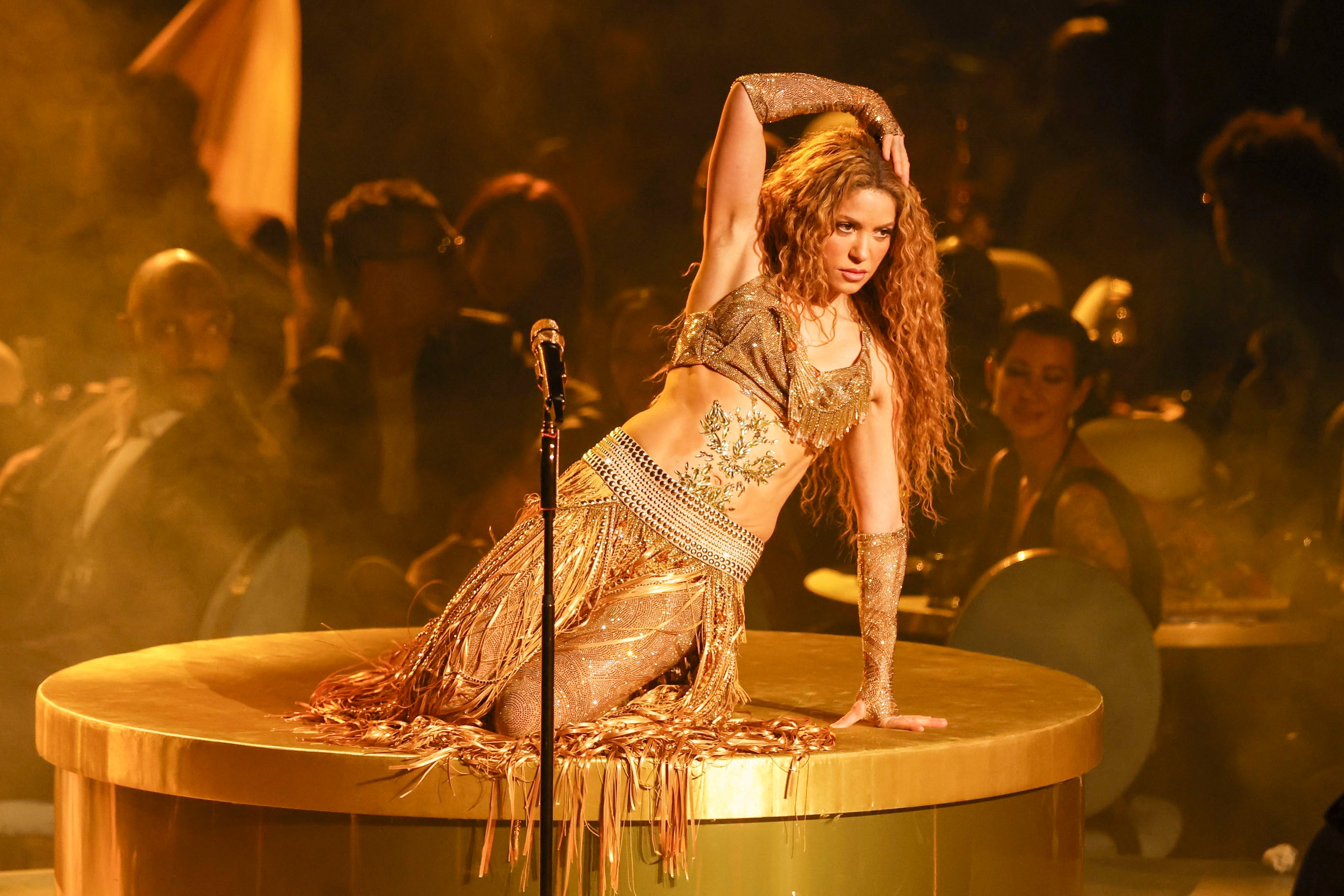 Shakira during her Grammys performance