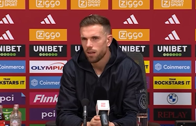 Jordan Henderson gets in heated argument with journalist over claims he wanted to leave Ajax 