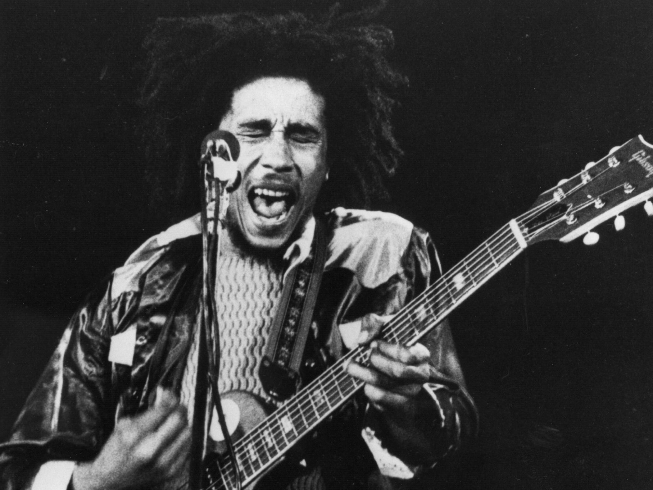 Bob Marley performing in 1973