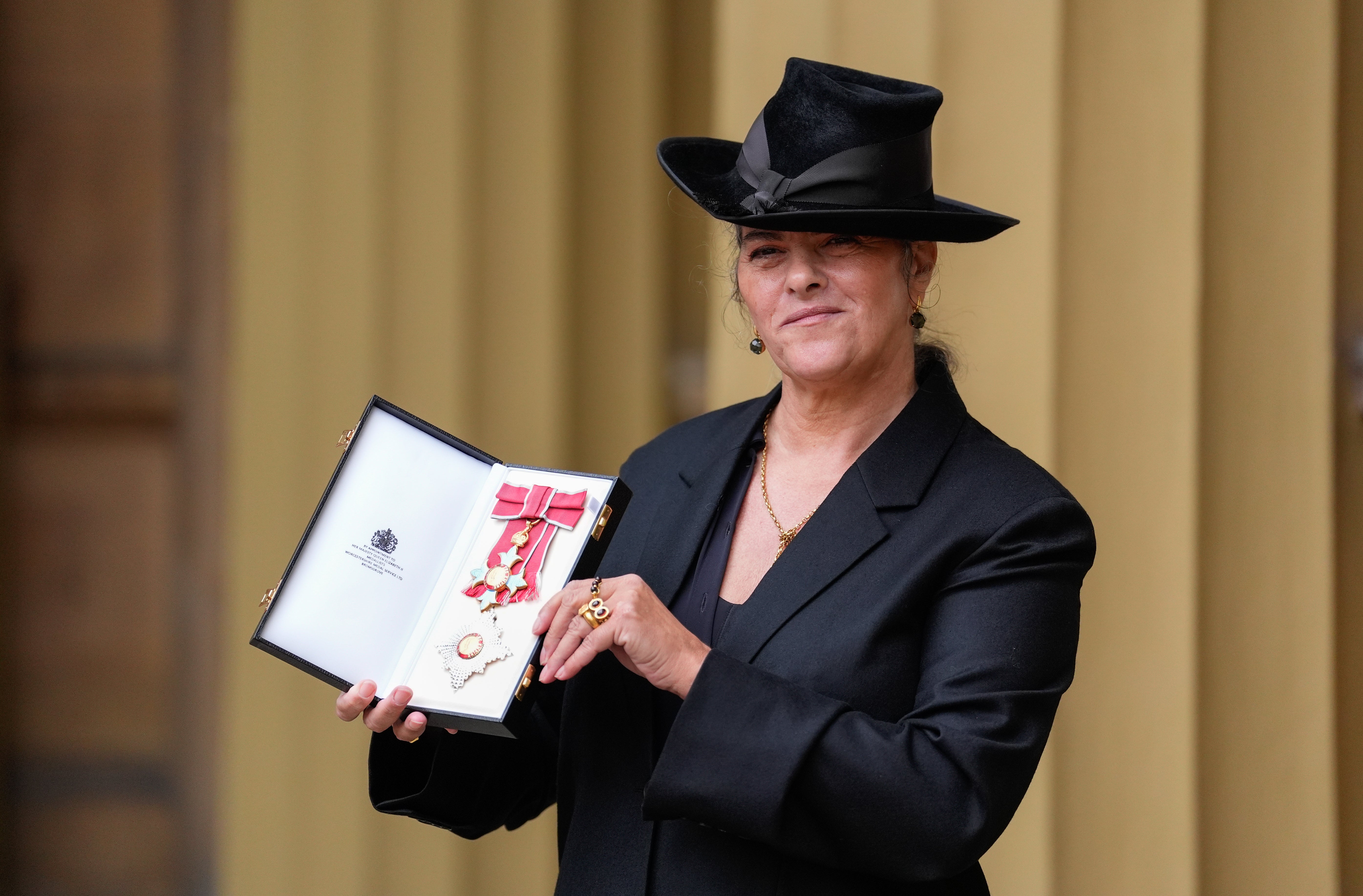 Tracey Emin after being made a Dame Commander at an Investiture ceremony at Buckingham Palace, central London in 2025