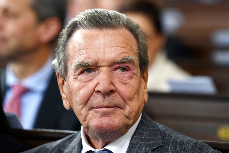 Former German leader Gerhard Schröder receiving treatment for burnout