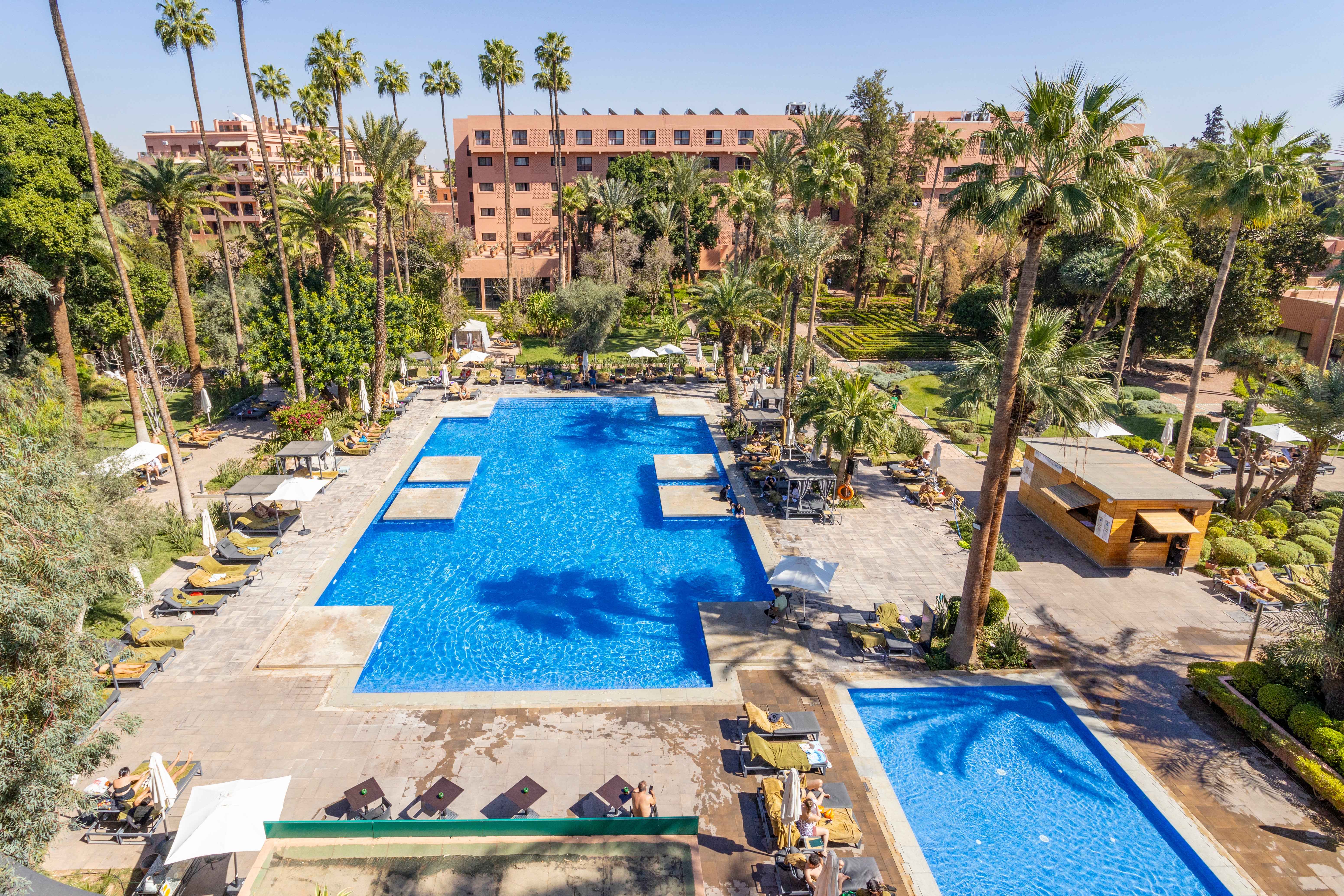 Kenzi Rose Garden is a palm-scattered hotel close to the histroic medina