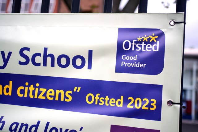 The Government announced last year that headline Ofsted grades for overall effectiveness for schools in England would be scrapped (Yui Mok/PA)