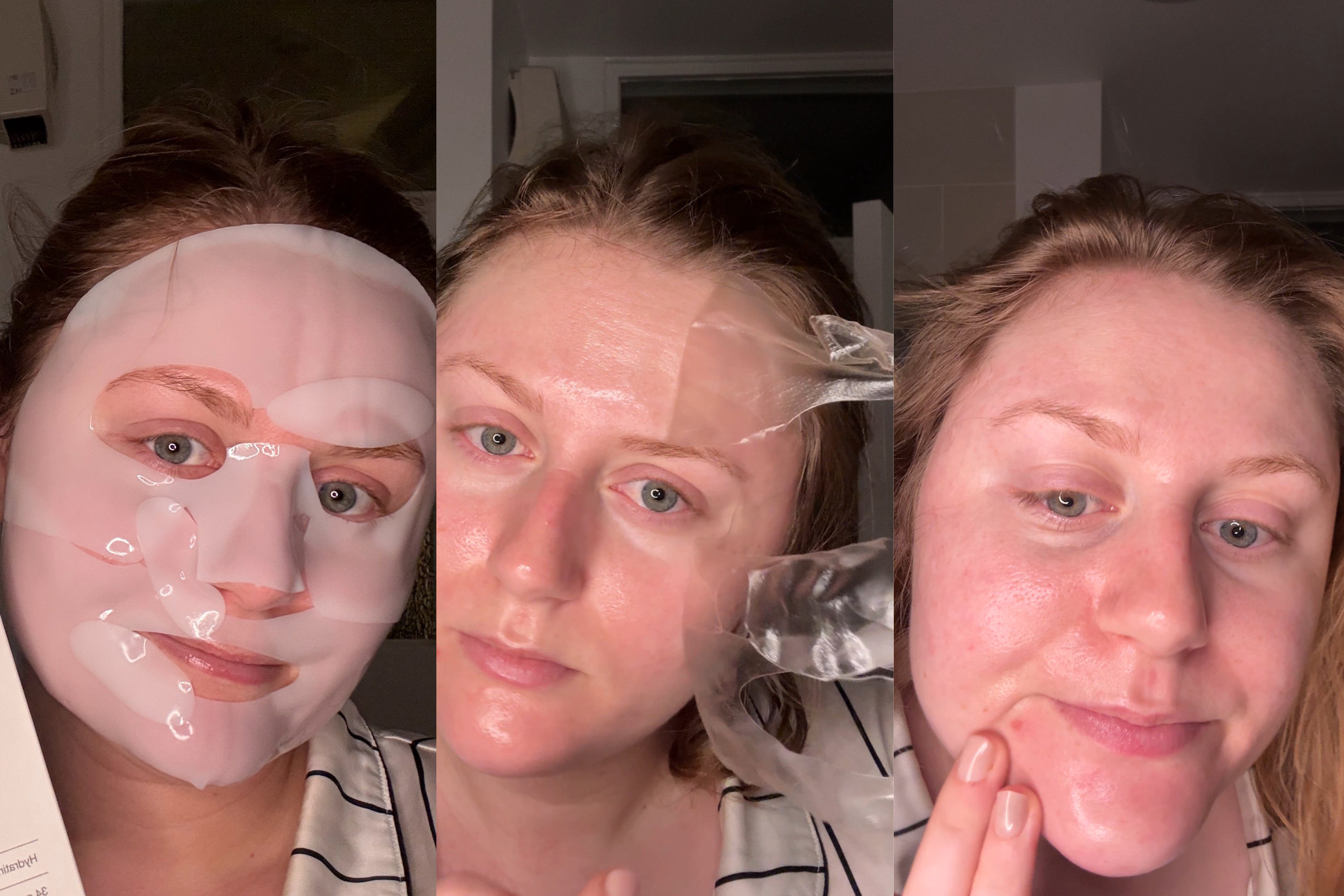 I applied the mask before bed and removed it roughly eight hours later when I woke up, by which time it had turned clear