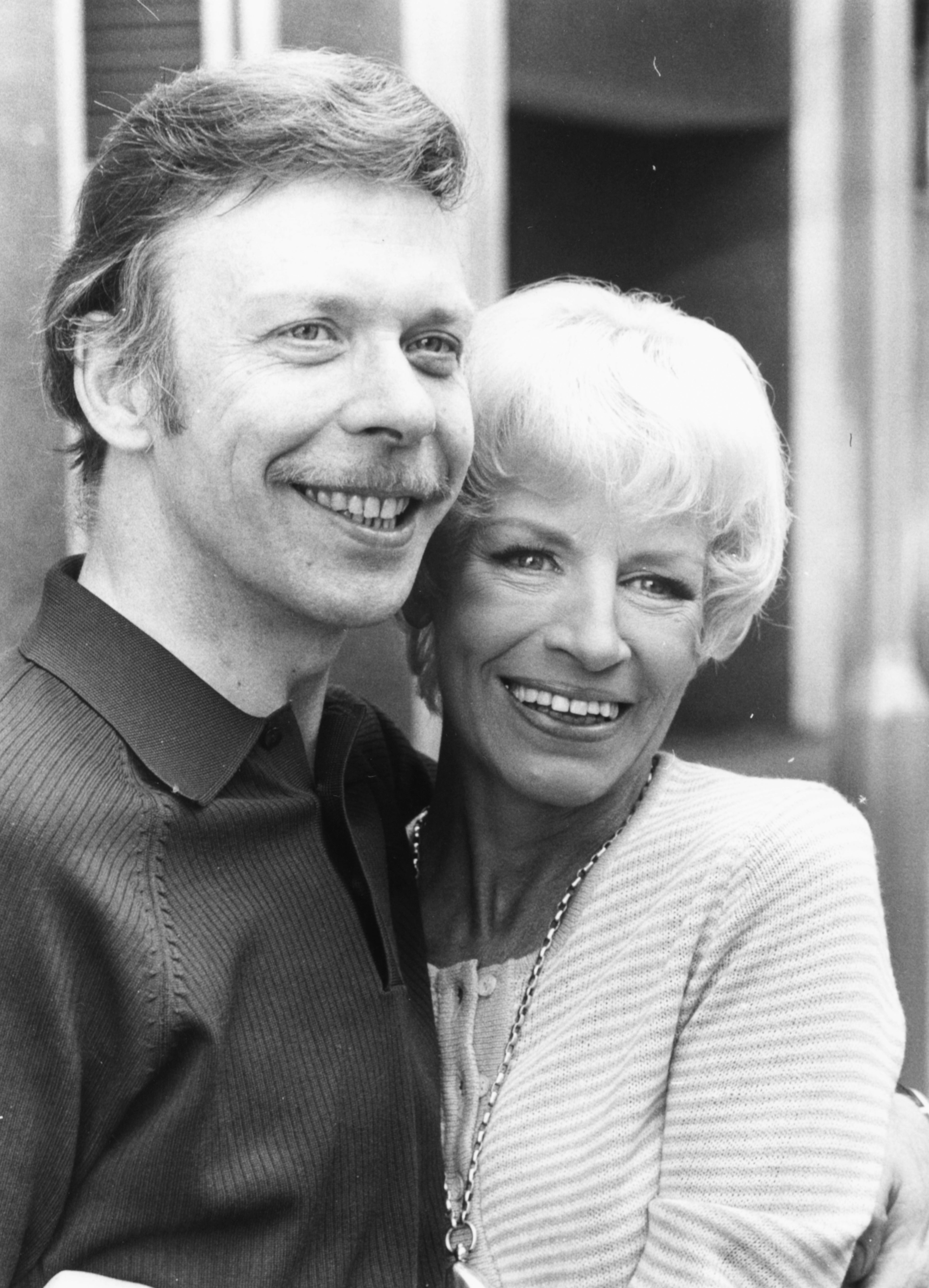 Brian Murphy and Yootha Joyce, stars of television show 'George and Mildred' pictured in 1976