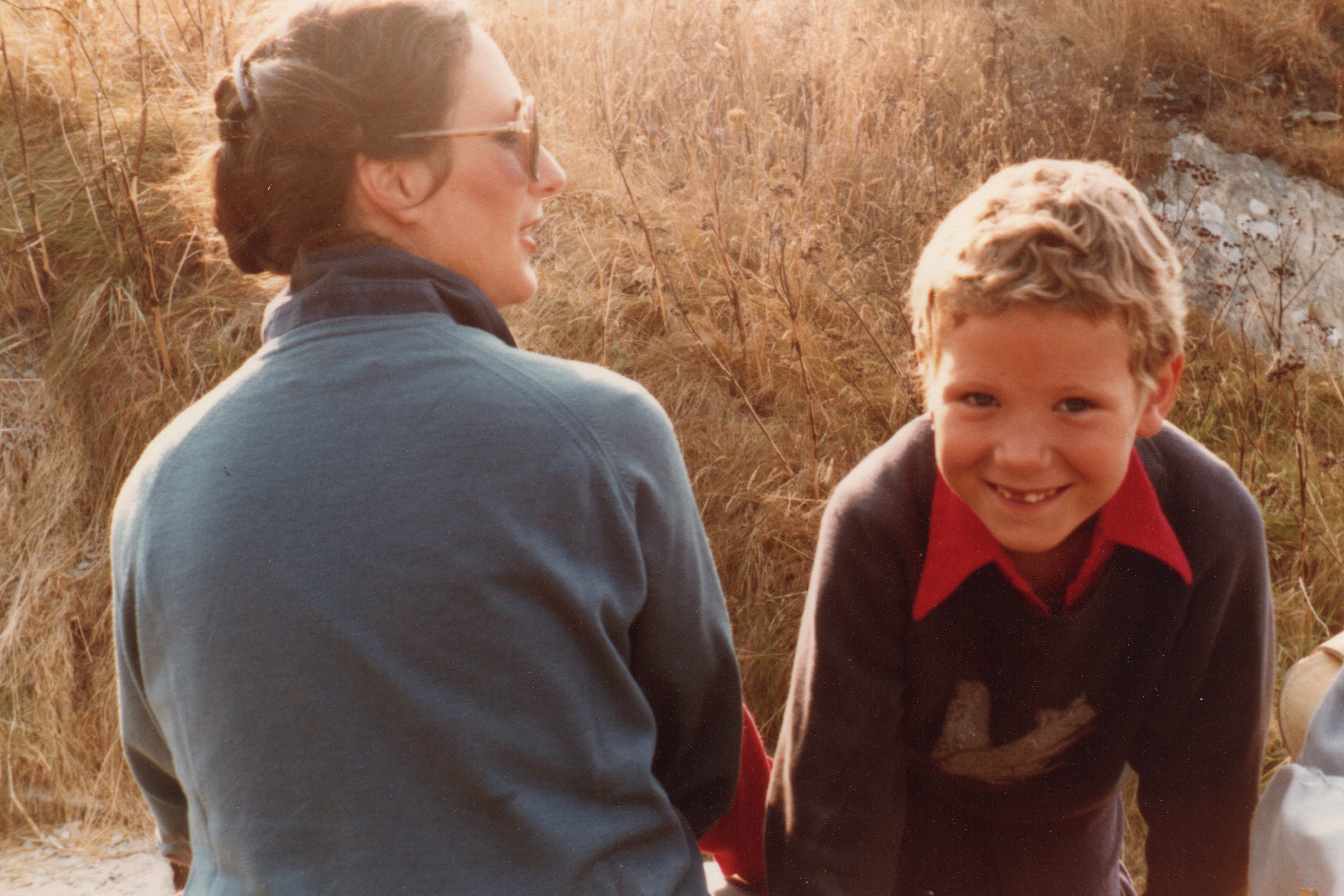 Antonya Cooper with son Hamish in 1981 (PA)