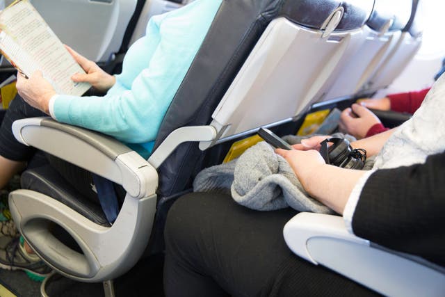 <p>Reclining a seat on a plane can lead to ‘recline rage’</p>