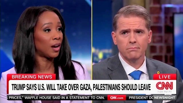 CNN commentator Scott Jennings claims that President Donald Trump was just "musing" with his Gaza relocation plan and that the reaction to it is a "little dramatic."