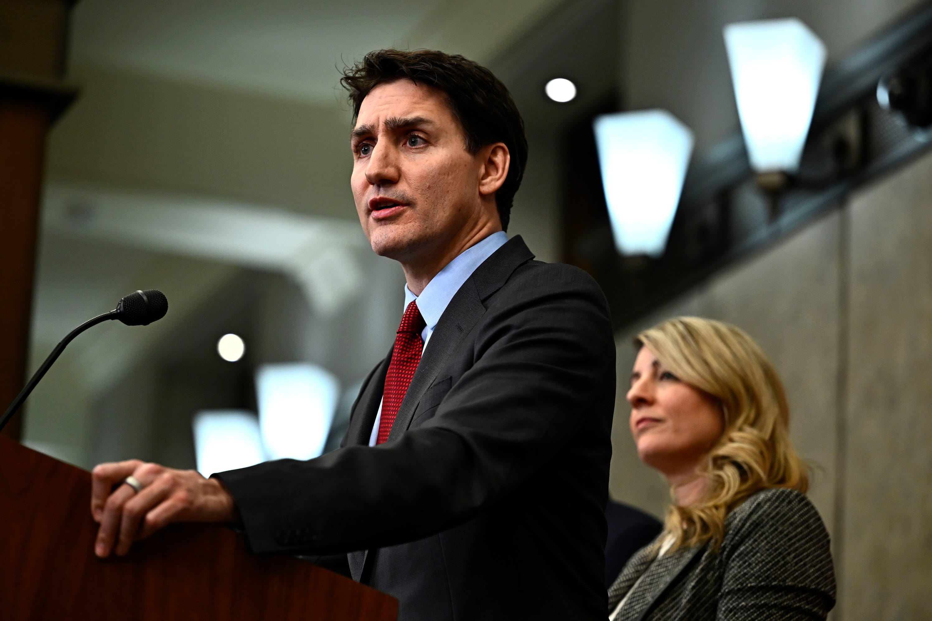 <p>Justin Trudeau is due to stand down as Canada’s prime minister when a new leader is chosen for his Liberal party in March</p>