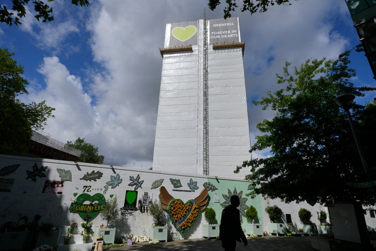 UK announces plans to demolish shell of Grenfell Tower almost eight years after fire that killed 72