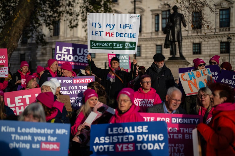 MPs push for assisted dying to be expanded to people with a year left to live