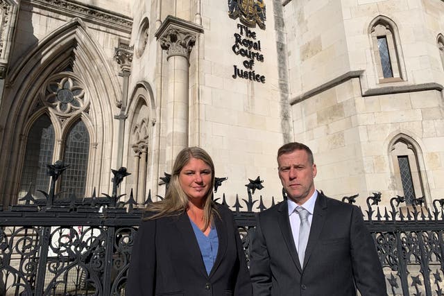 Allyn and Jenny Condon’s son Ben died 10 years ago after developing a respiratory illness (Tom Pilgrim/PA)