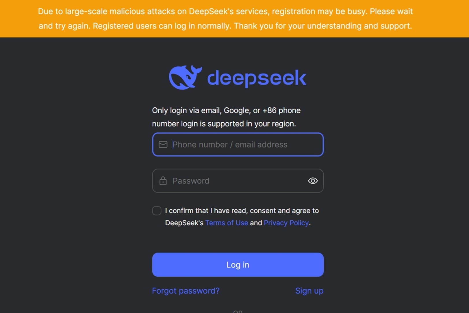One security expert said the platform could have been managing user sign-ups over the last week ‘strategically’ because of ‘international security concerns’ (PA)