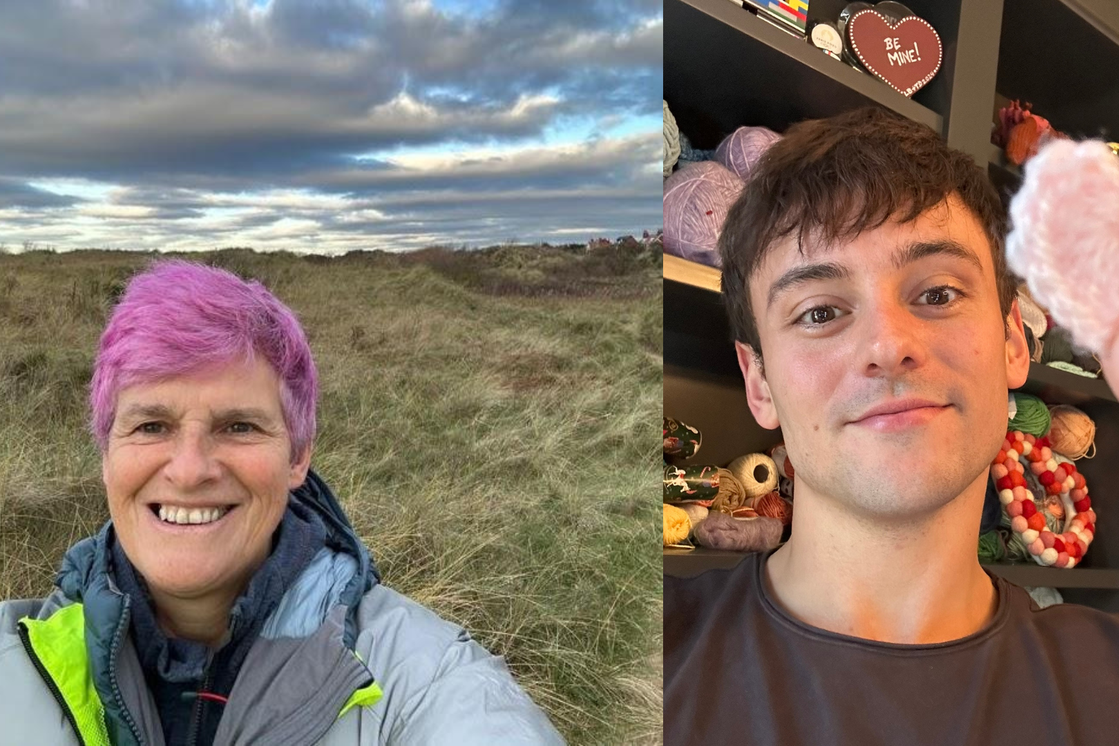 Tom Daley has sent Tracey Howe a message of support for her 5,000 mile coastal trek (Tracey Howe/Marie Curie/PA)