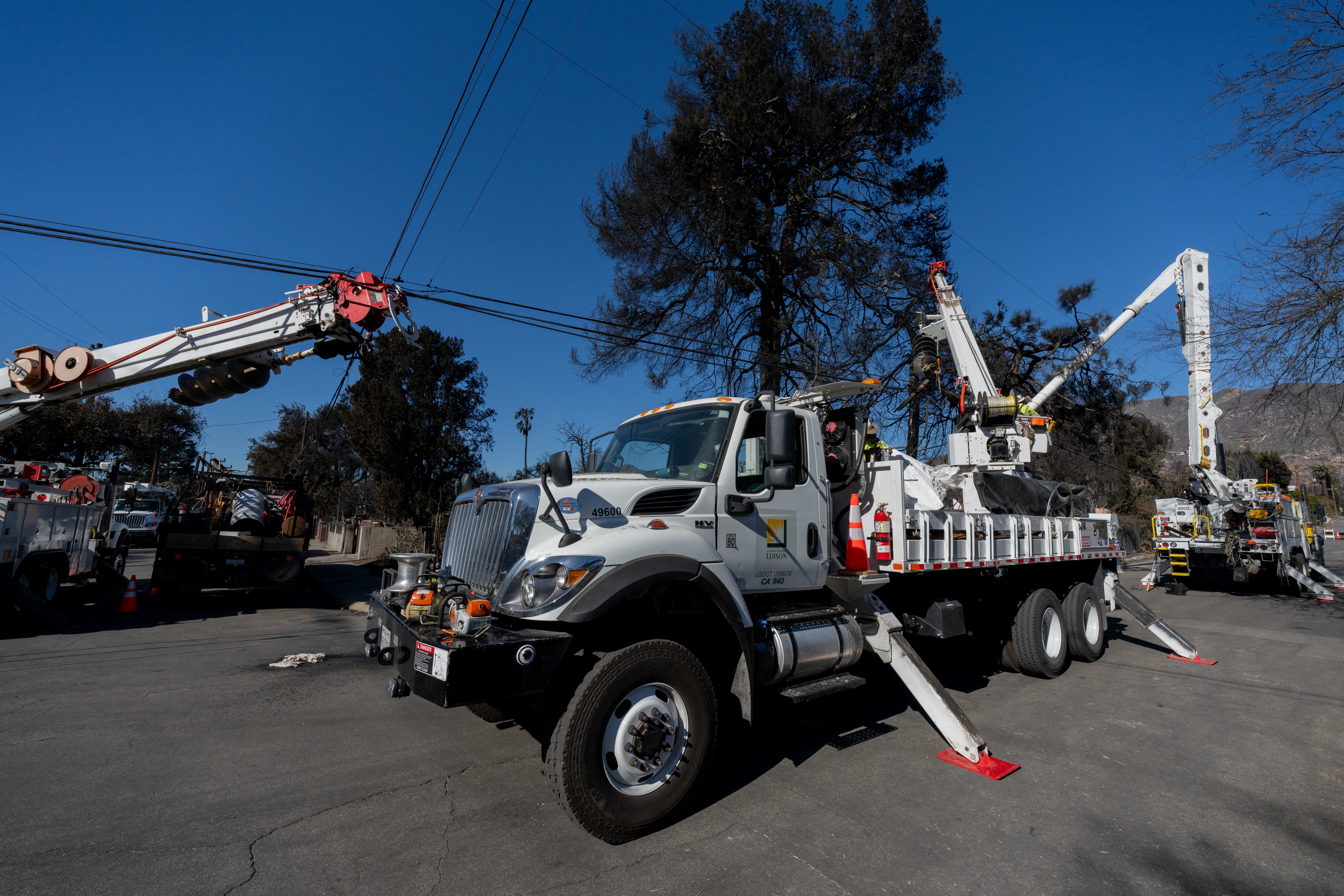 California utility Southern California Edison said Thursday that its equipment had likely sparked one of the wildfires that tore through Los Angeles County last month