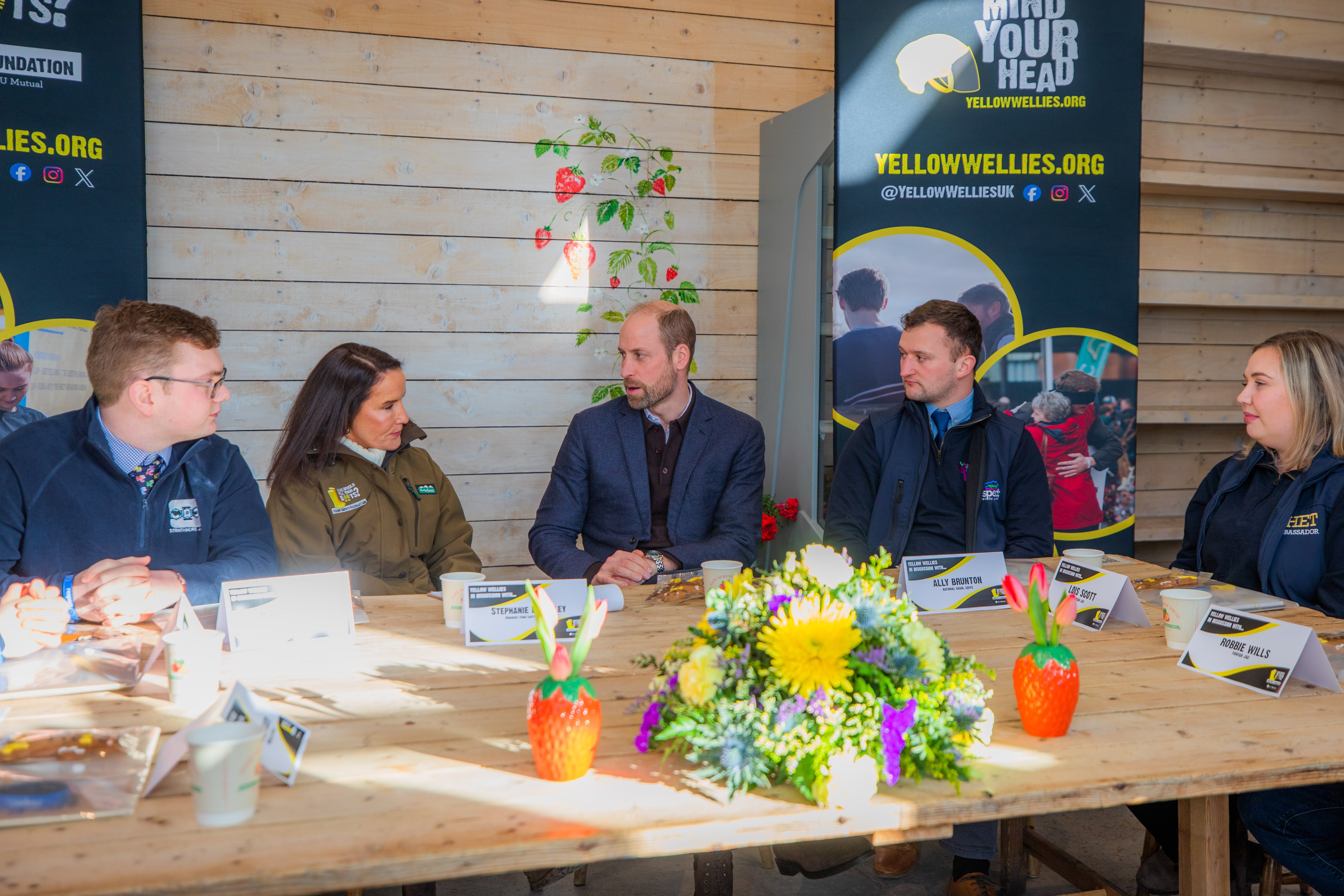 William meets young farmers