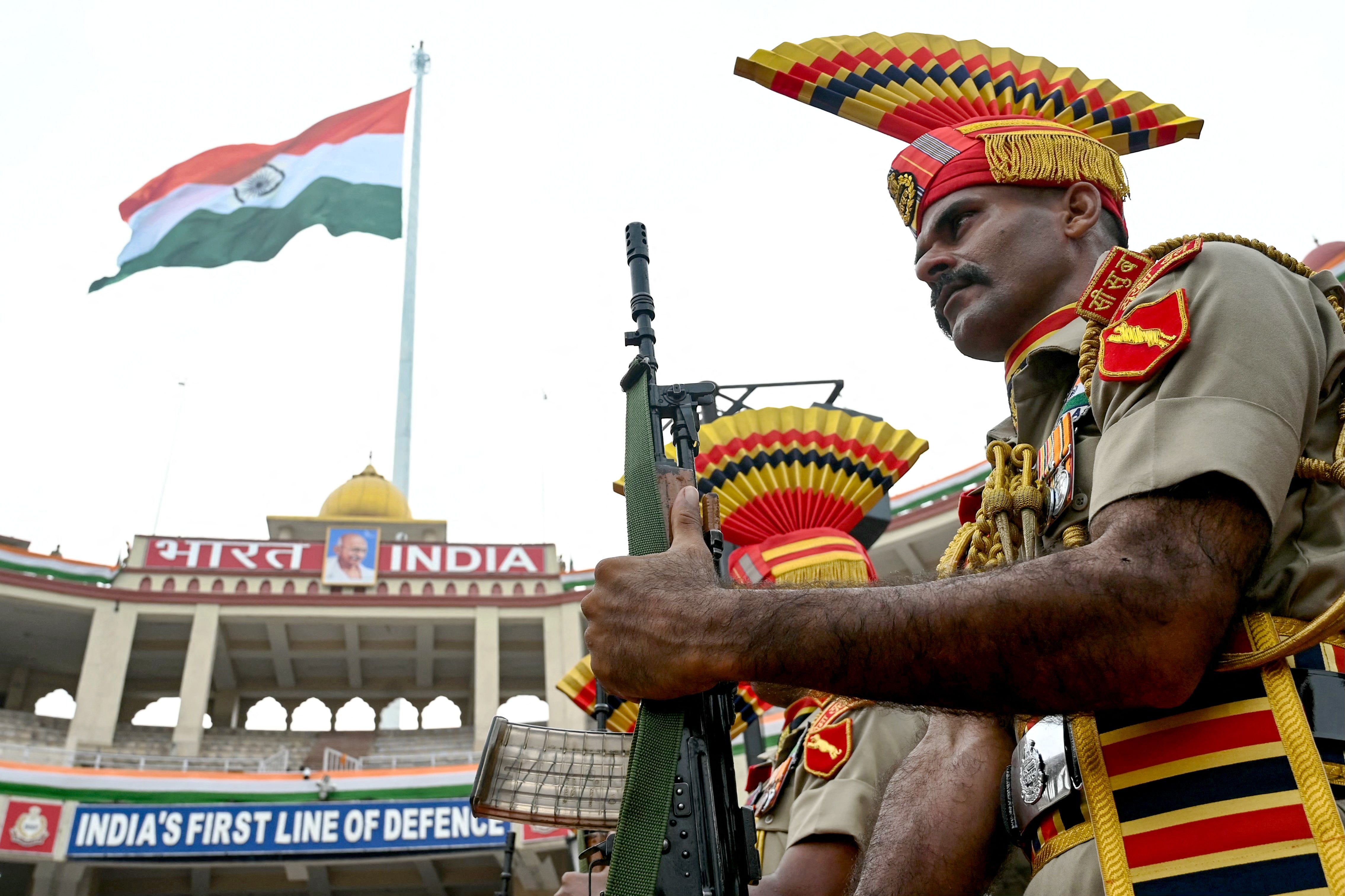 Hira shared photos and video from the India-Pakistan Wagah border (pictured here) a week before she was killed. She believed she was going on vacation with family before her murder