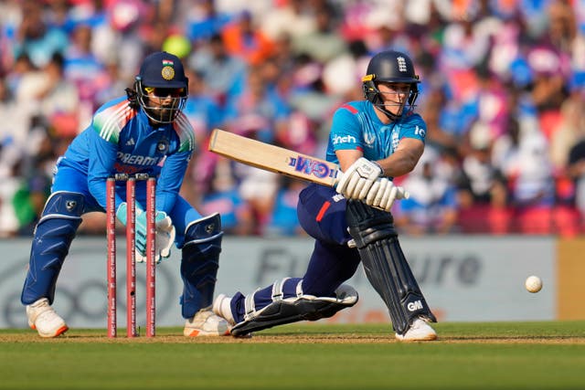 Jacob Bethell showed some of the composure and forbearance his team-mates did not (Aijaz Rahi/AP)