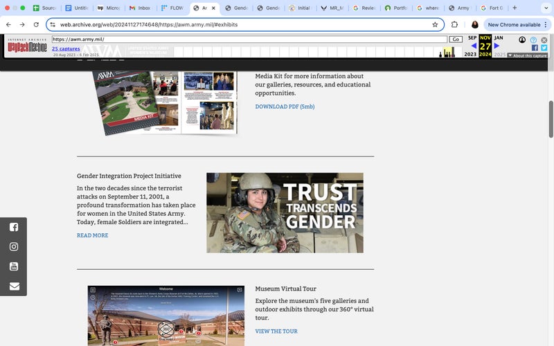 Army Women’s Museum website ‘temporarily offline’ over Trump’s anti-DEI order