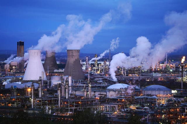 Grangemouth petrochemical plant in Scotland (Jane Barlow/PA)