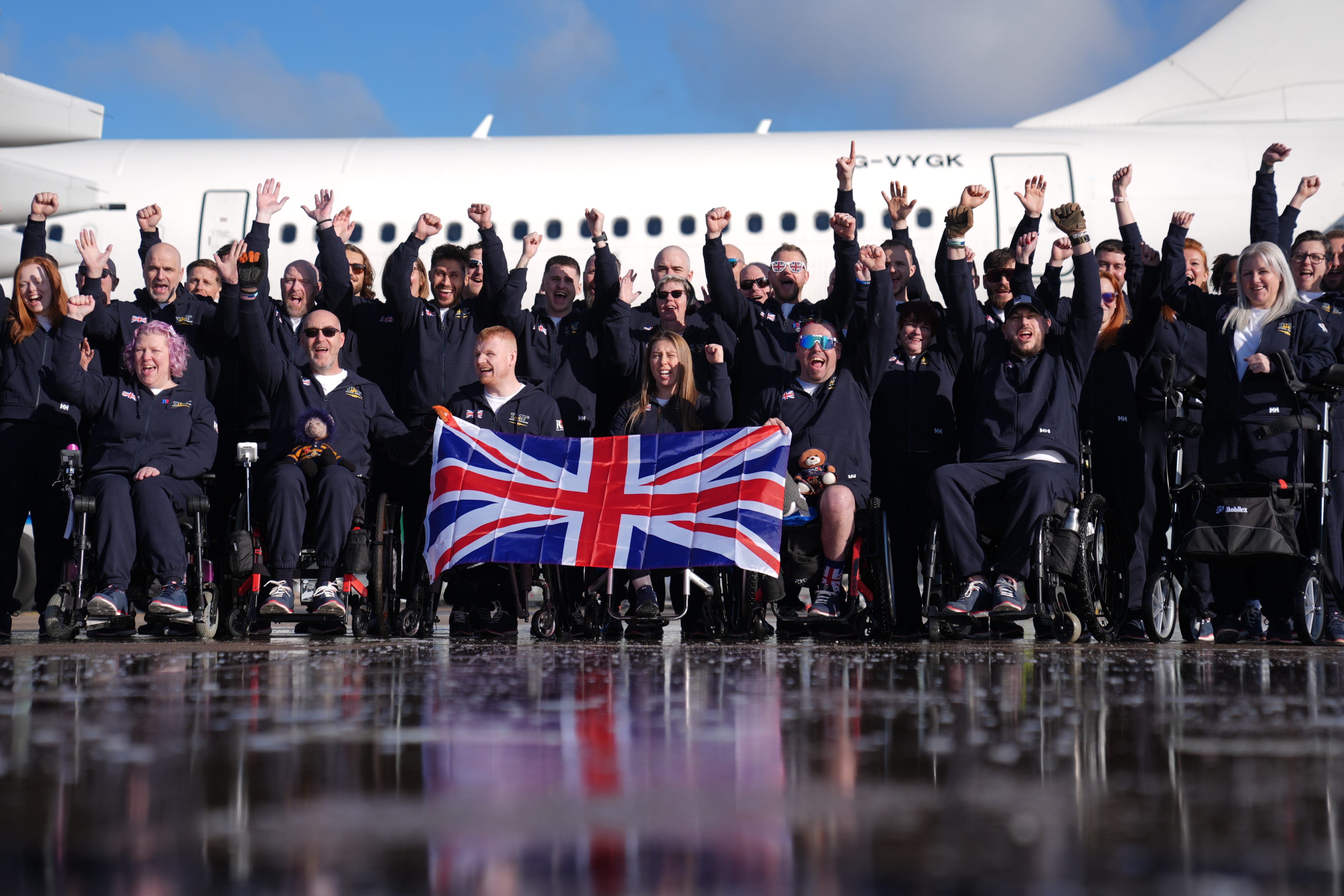 Members of Royal British Legions Team UK (Joe Giddens/Pa)