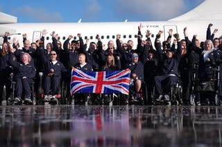 Members of the Royal British Legion’s Team UK (Joe Giddens/PA)