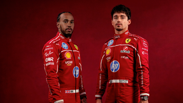 Lewis Hamilton is teammates with Charles Leclerc at Ferrari this year