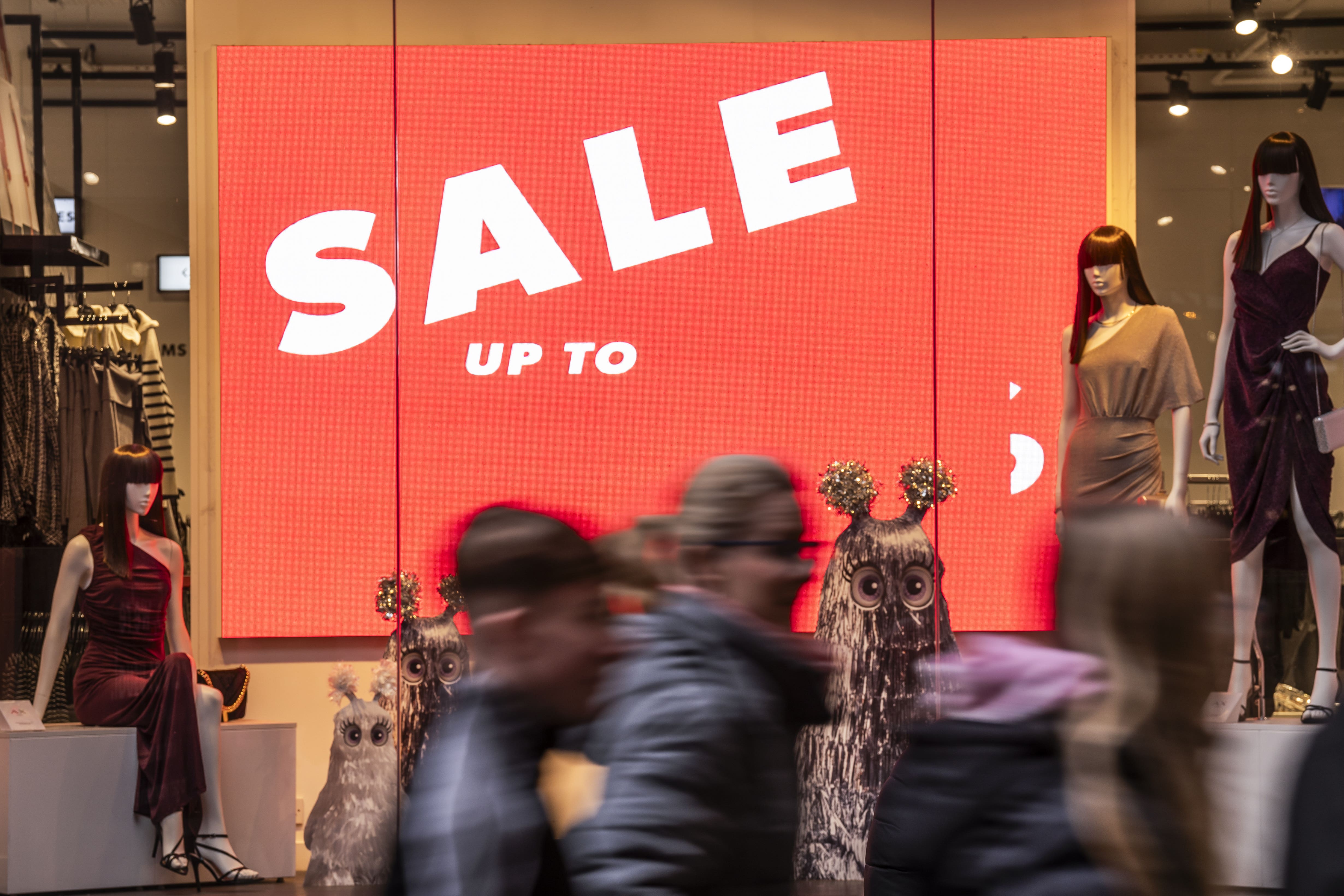 Retailers saw a jump in footfall jump during January (PA)