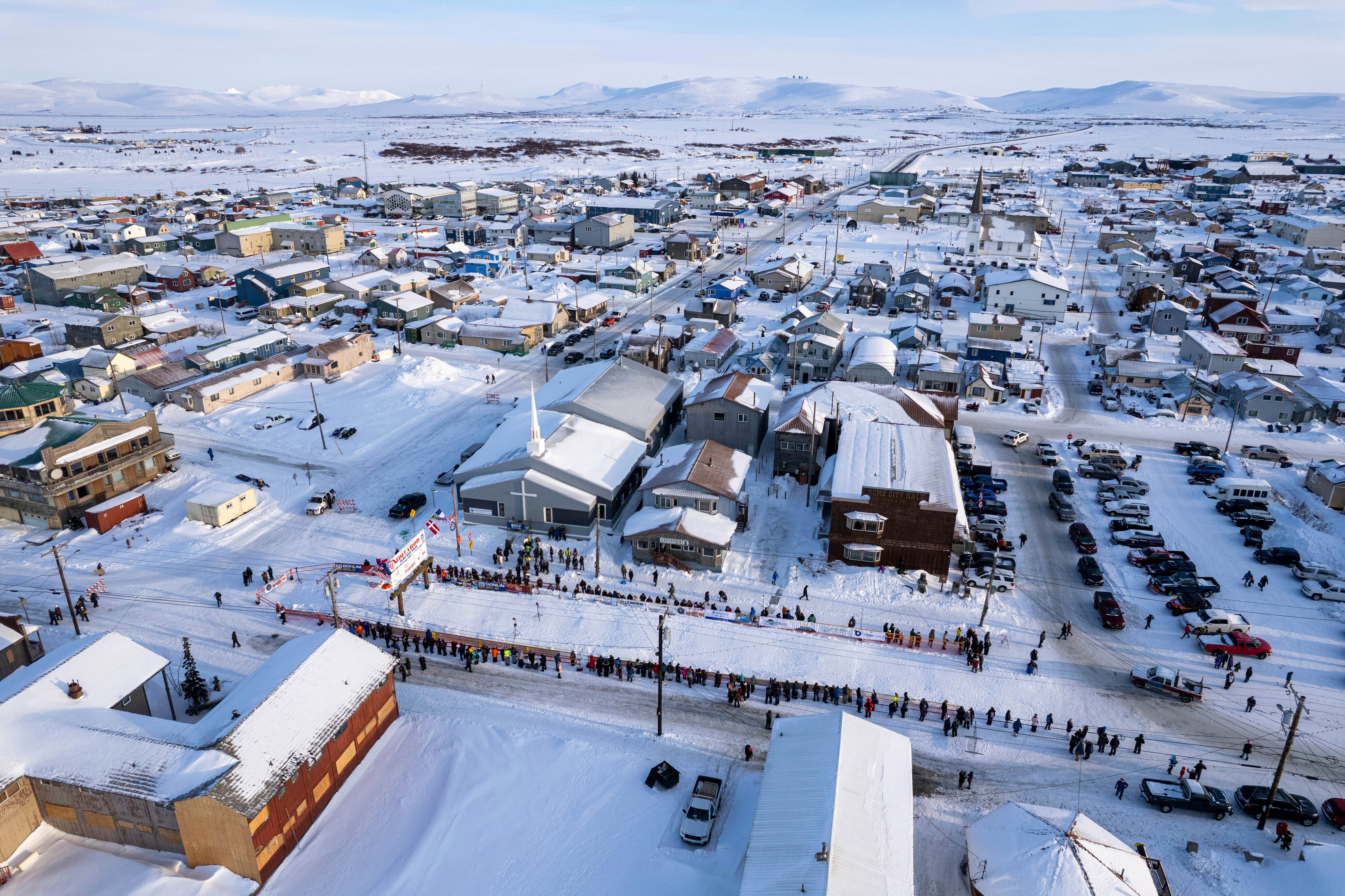 Crews are working through difficult conditions in the Alaskan city of Nome (file image)