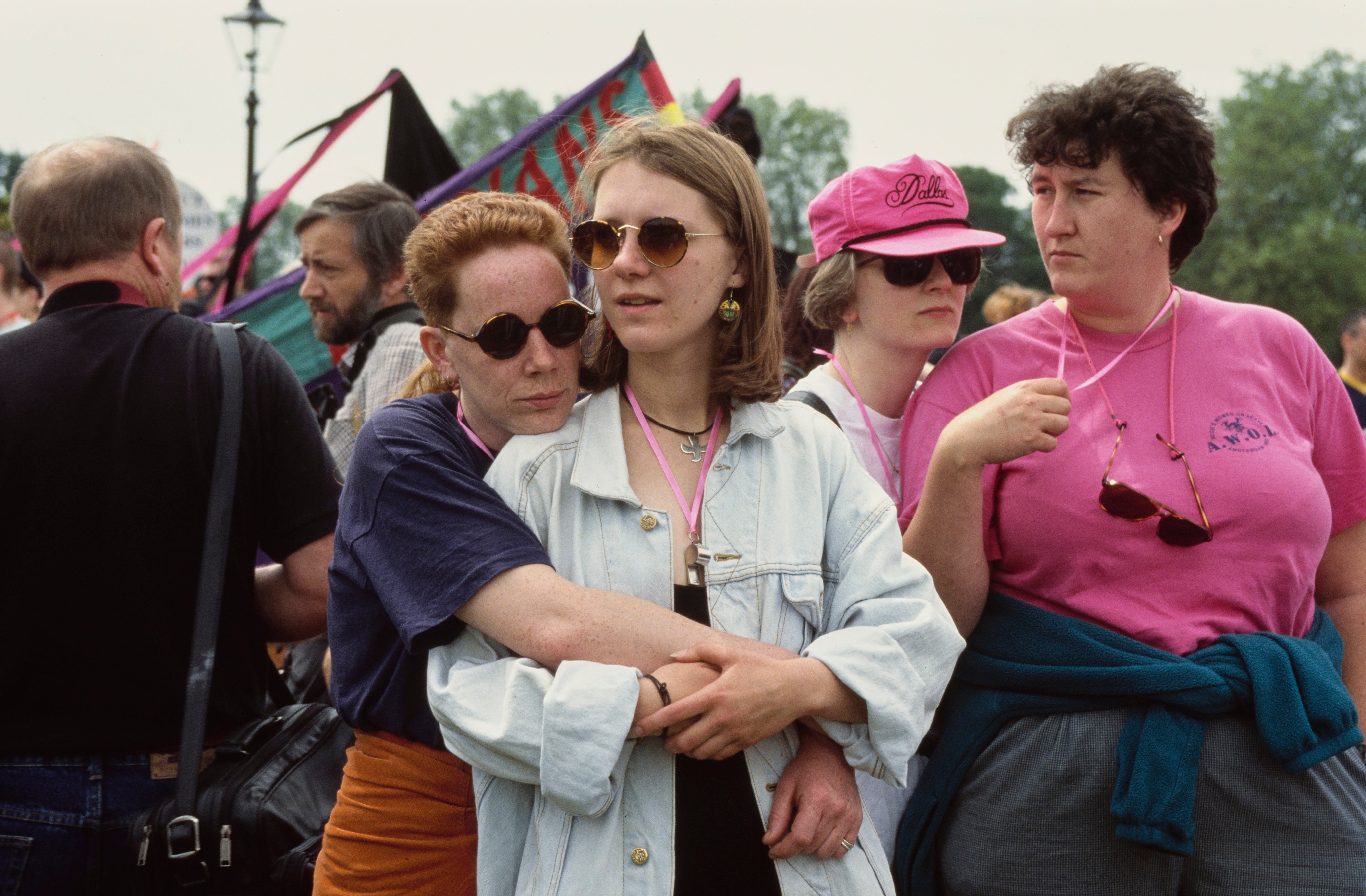 A couple at the Lesbian and Gay Pride event, London, 1994