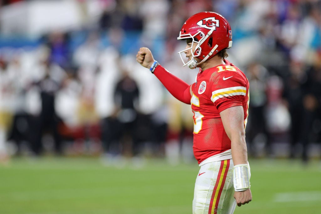 Mahomes' first Super Bowl win came at the end if the 2019 season, aged just 24