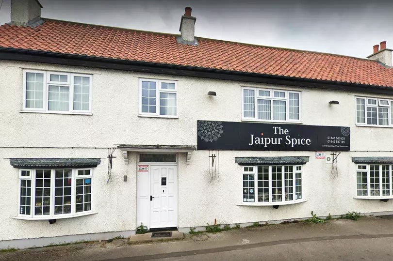 The Jaipur Spice takeaway restaurant at the Busby Stoop Inn