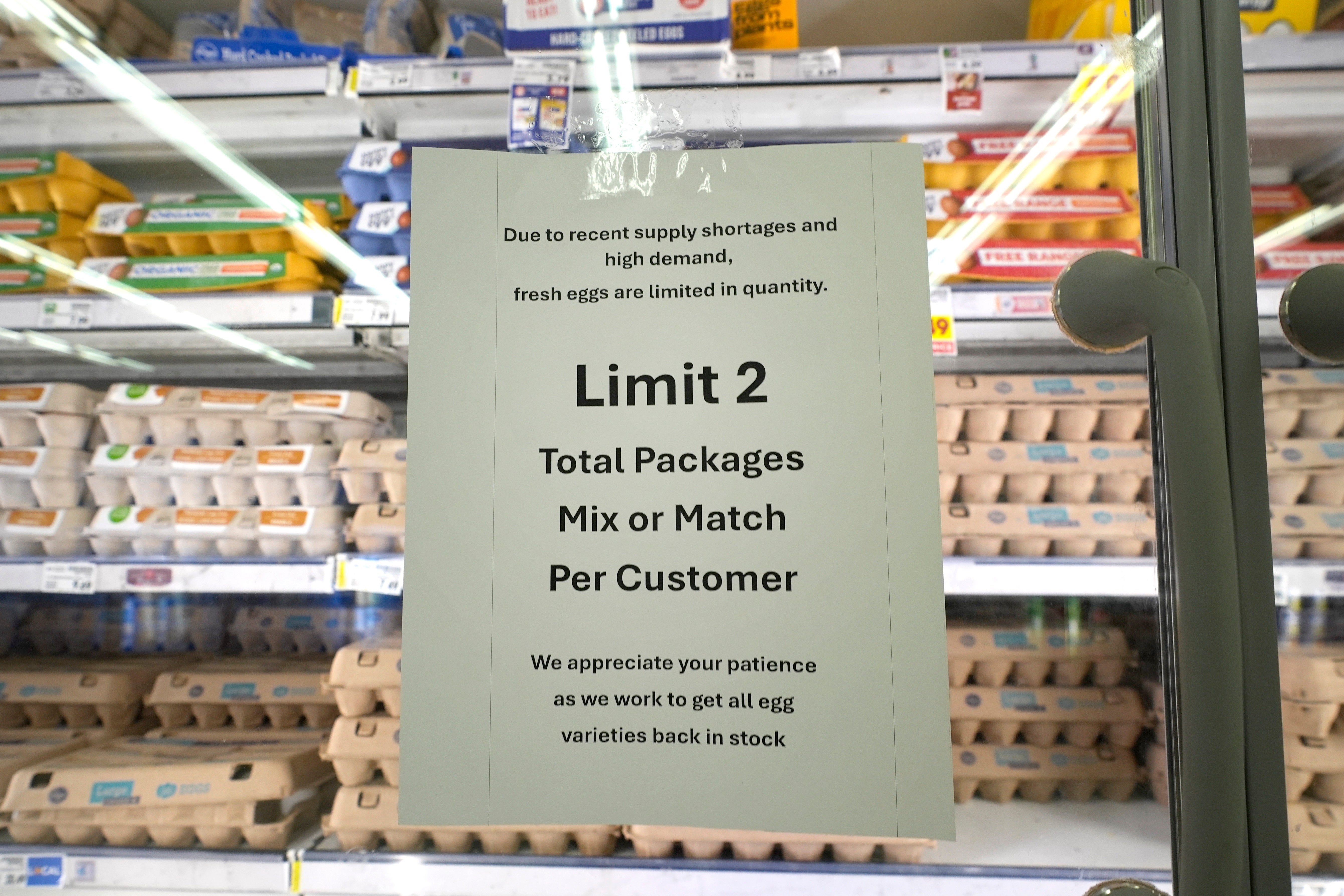 Some stores have even put limits on how many eggs customers can buy as people have started to panic purchase