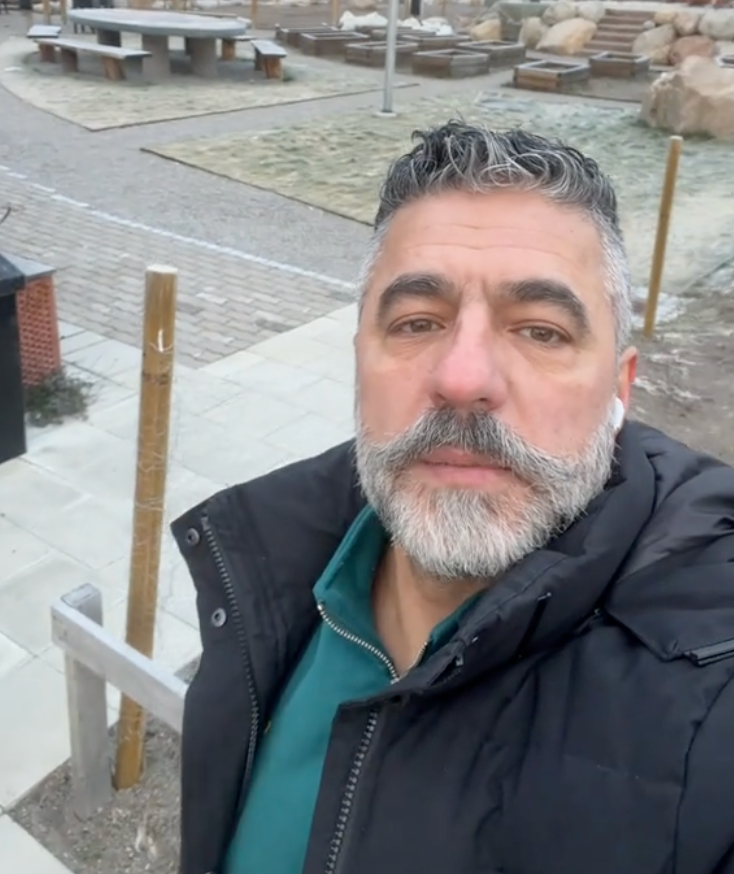 Father-of-two Bassam Al Sheleh, 48, posted a video wishing everyone a good day on social media just minutes before he was gunned down at his school, according to Swedish media