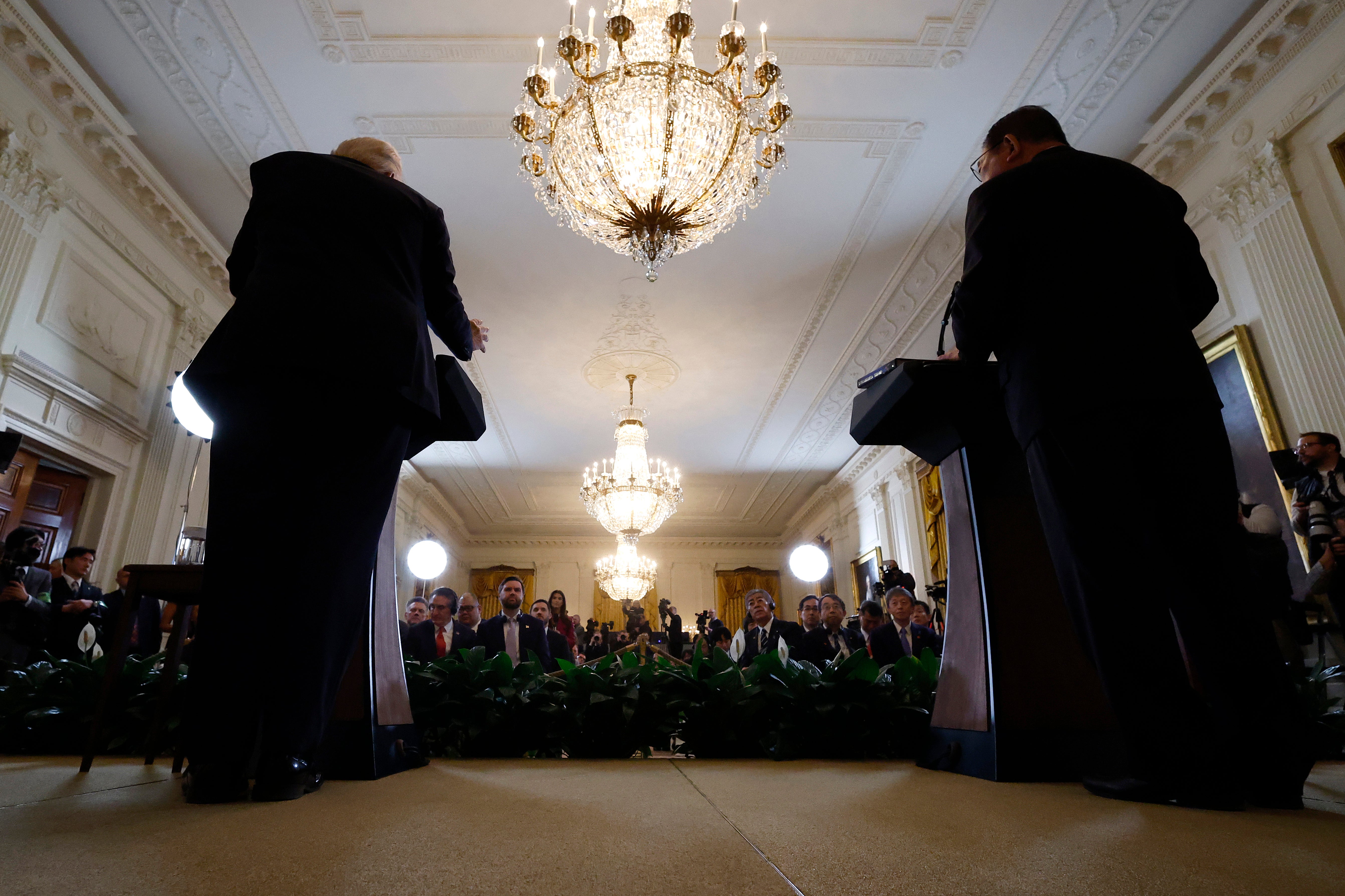 Shigeru, who took office in October, is the first Asian leader to visit Trump since he returned to the White House last month