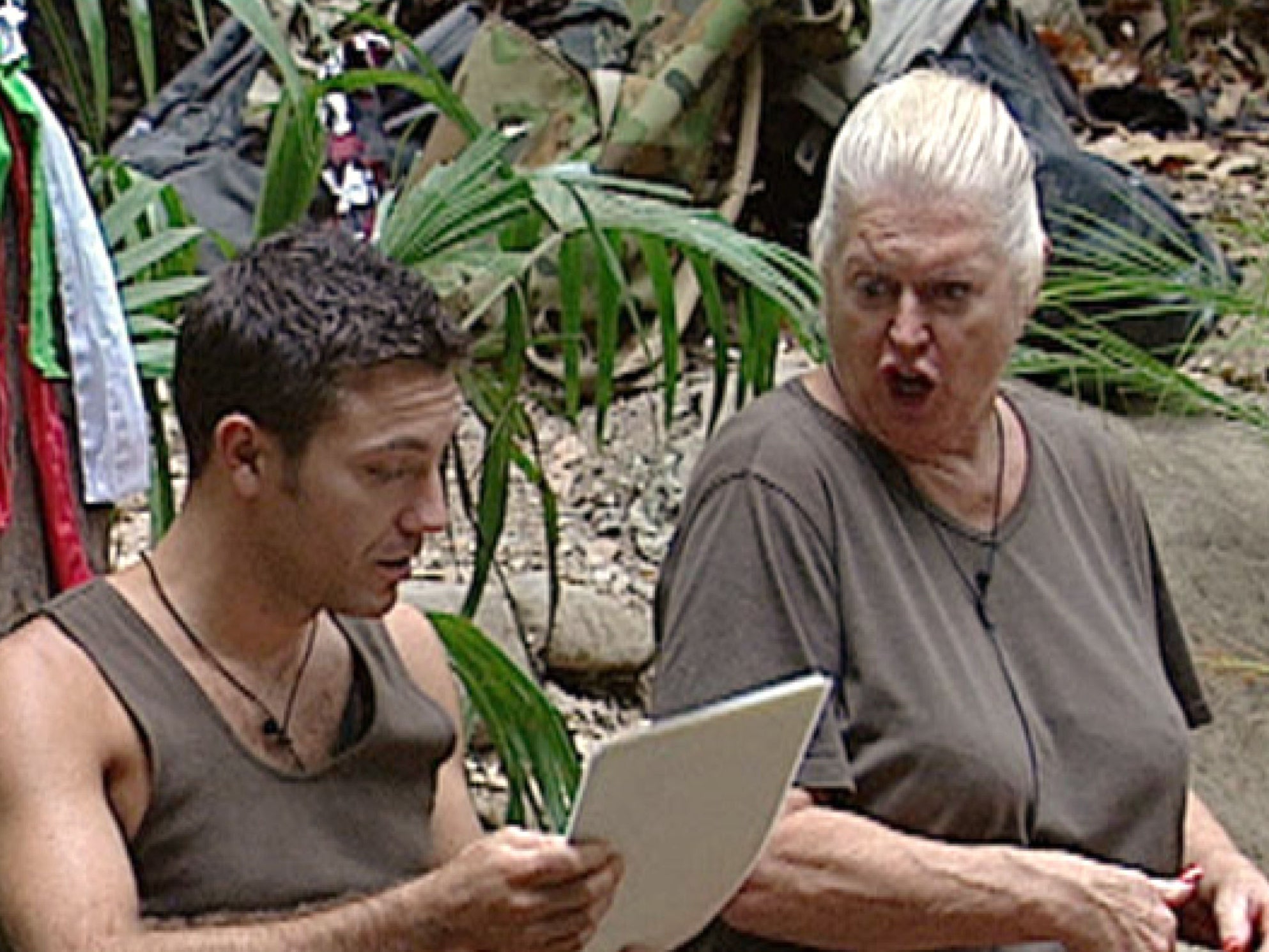 Gino d'Acampo e Kim Woodburn apareceram em 'I'm a Celebrity' em 2009