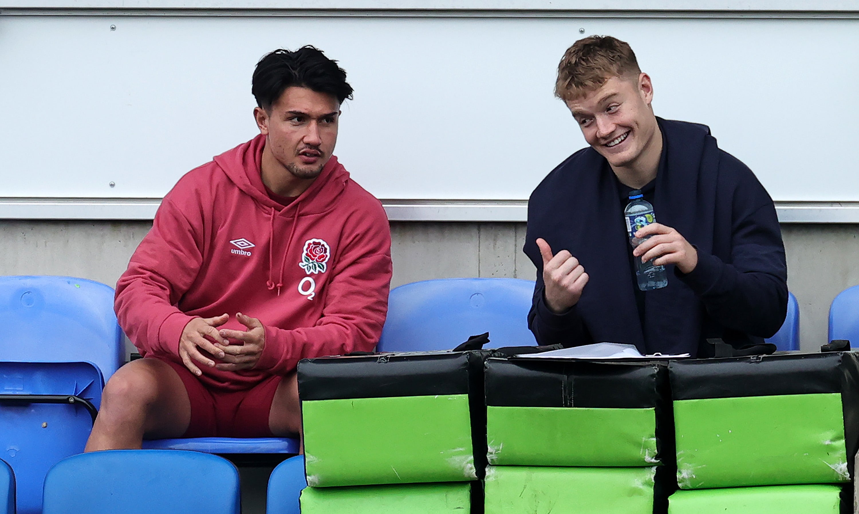 Marcus Smith (left) and Fin Smith (right) suffered contrasting days at Twickenham