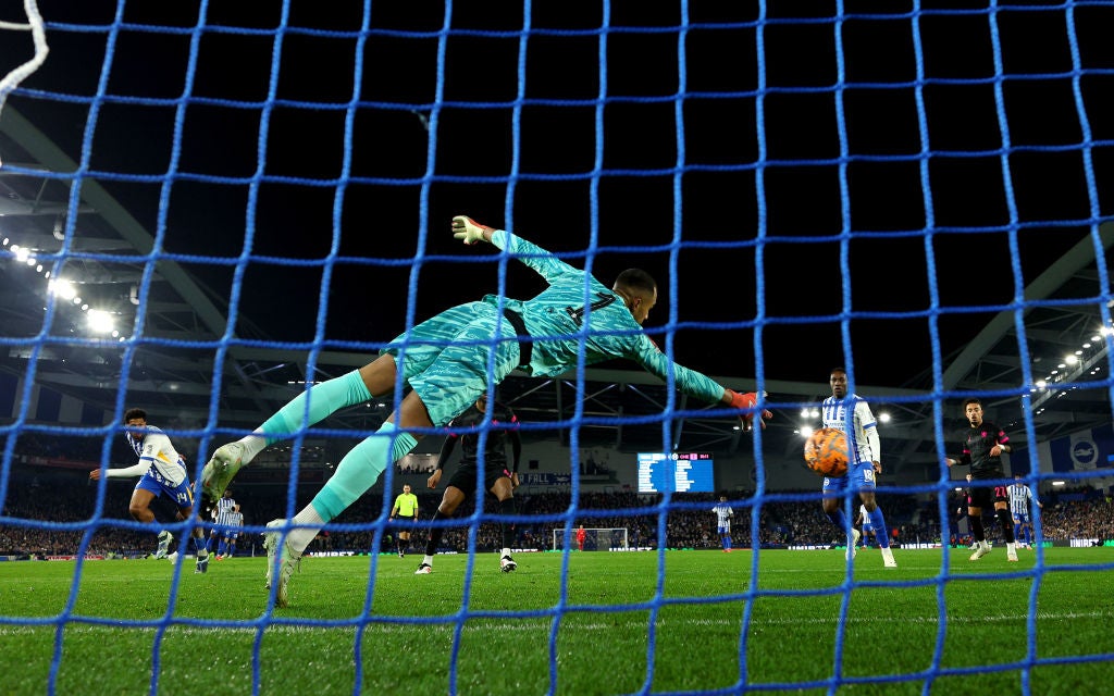 Georginio Rutter headed in Brighton's equaliser after Chelsea's early opener