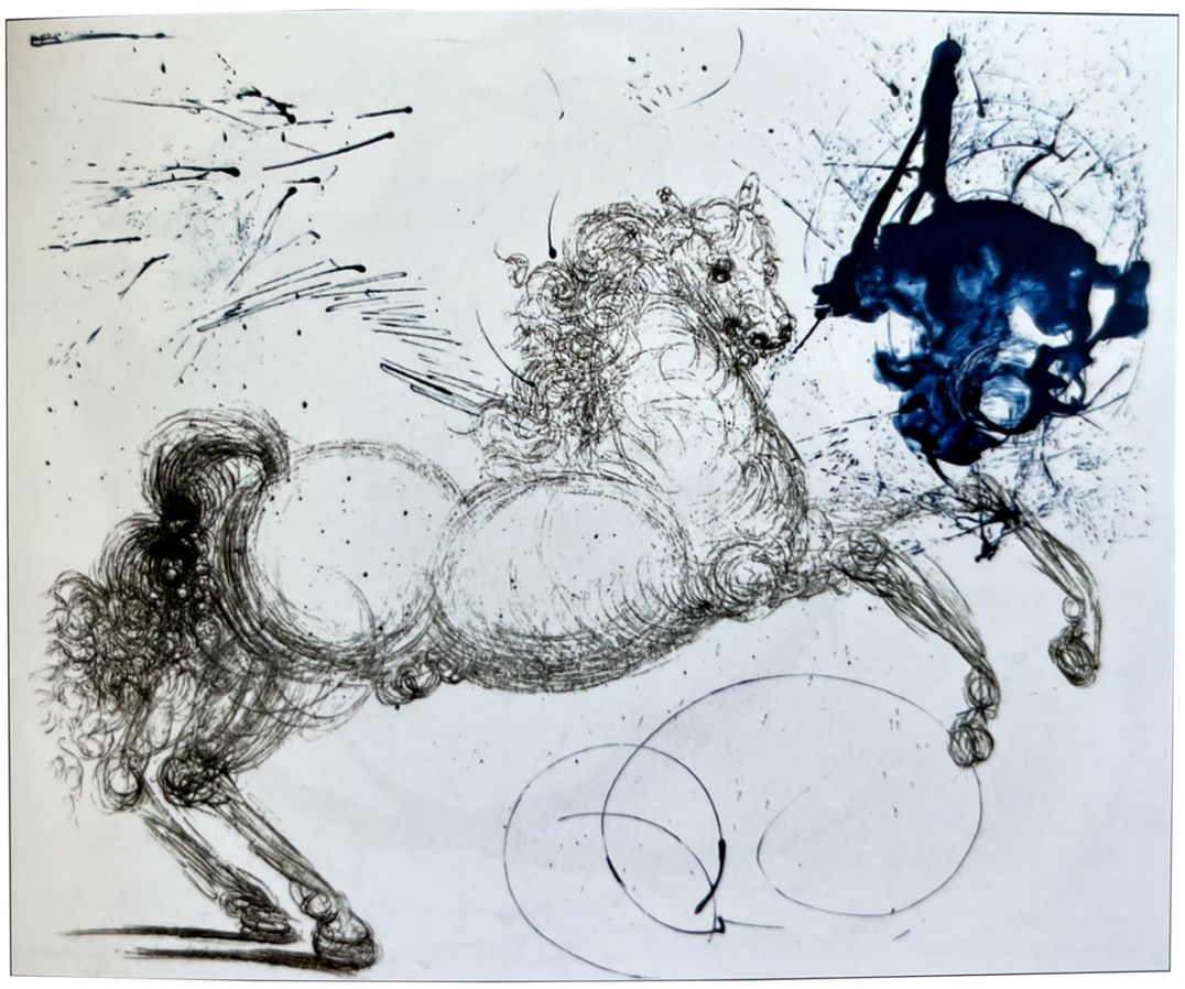 Pegasus, Salvador Dalí, parte da exposição