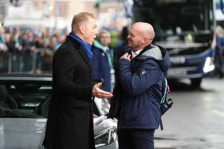 Sir Chris Hoy and Scotland head coach Gregor Townsend before kick-off