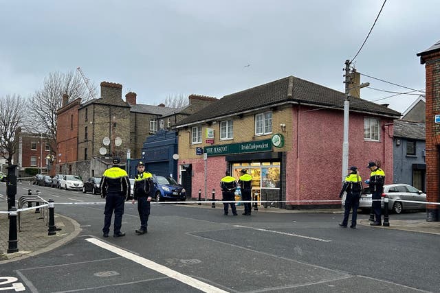 Gardai attended the scene in the Stoneybatter area of the city (Cillian Sherlock/PA)