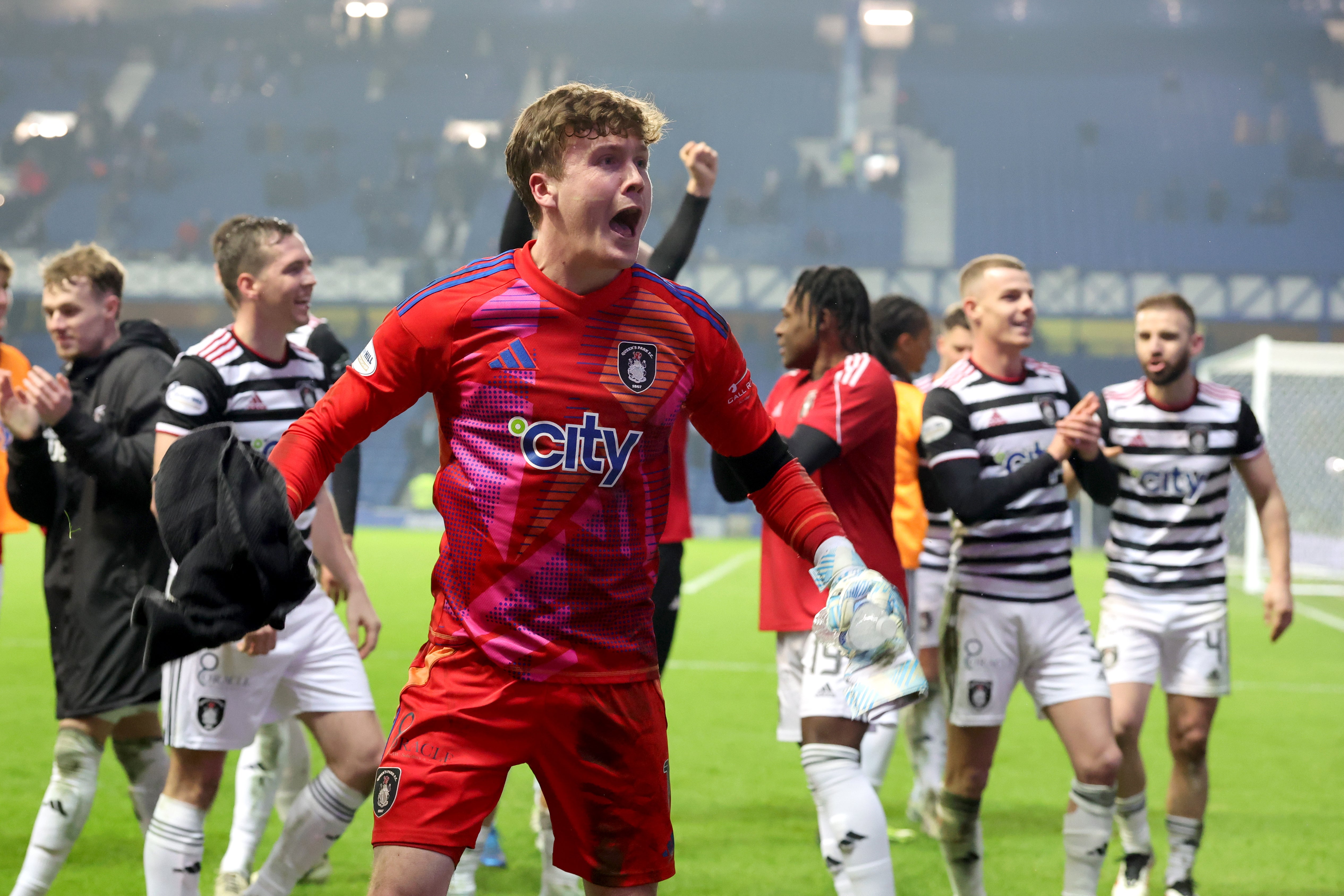 Queen's Park goalkeeper Calum Ferrie kept out James Tavernier's penalty