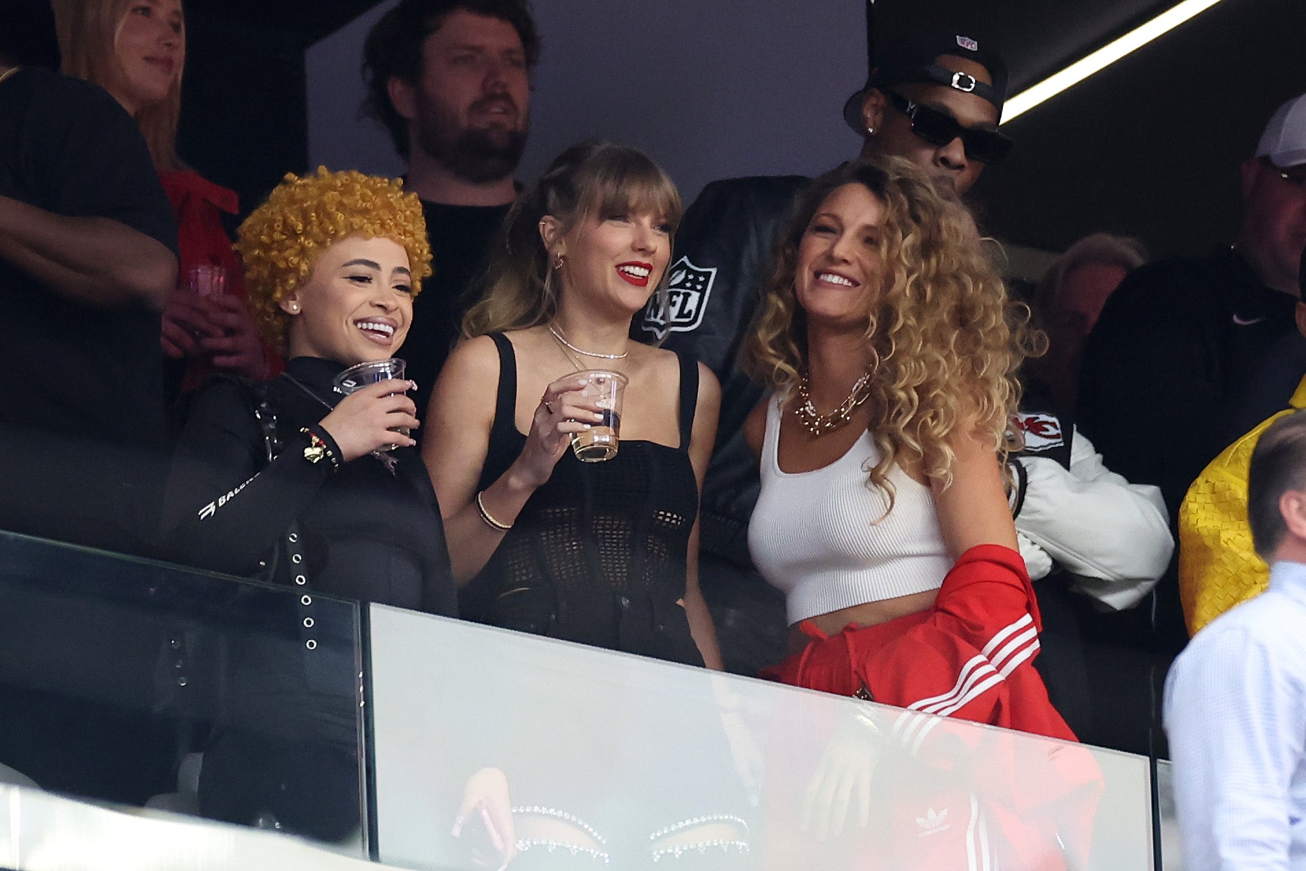 Lively was present alongside Swift and Ice Spice at the 2024 Super Bowl in Las Vegas