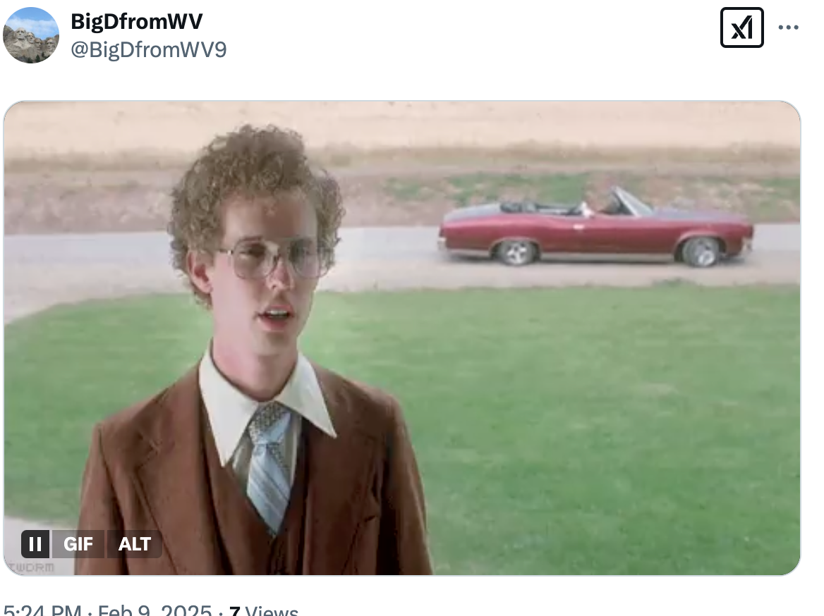 Meme of Jon Heder in ‘Napoleon Dynamite’ on X