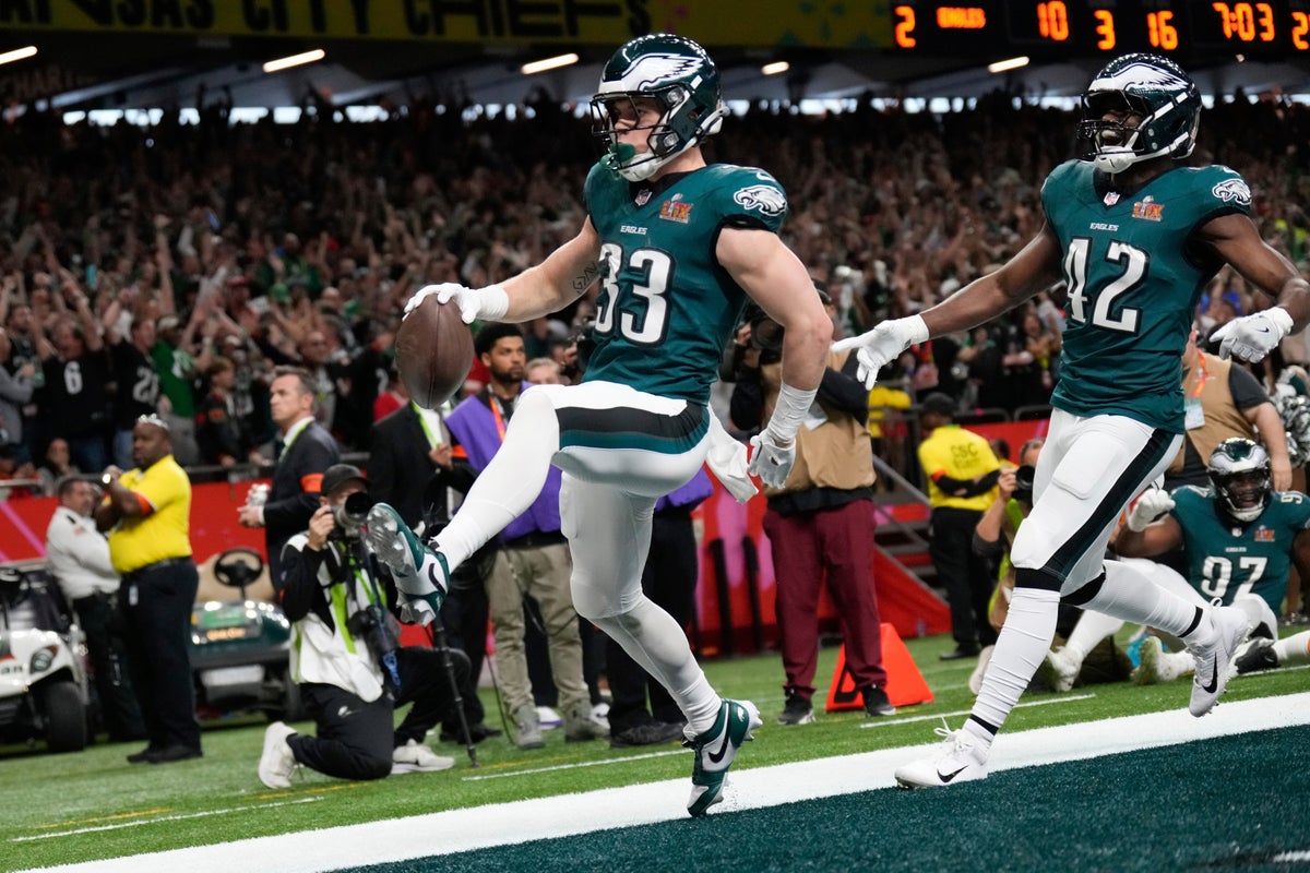 Eagles deny the Chiefs a Super Bowl three-peat with dominant defense in ...