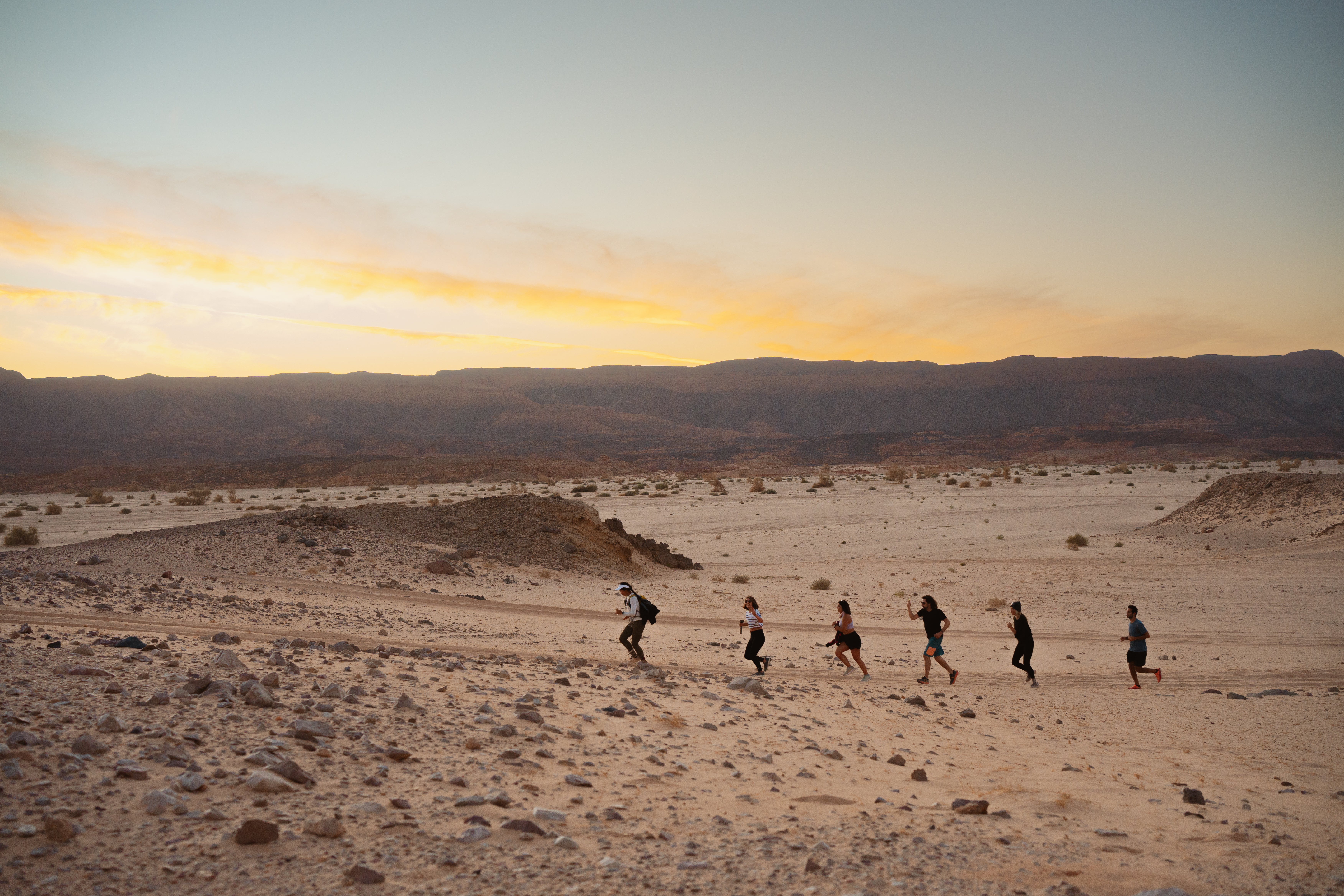 Ria and friends on the Sinai Trail in Egypt