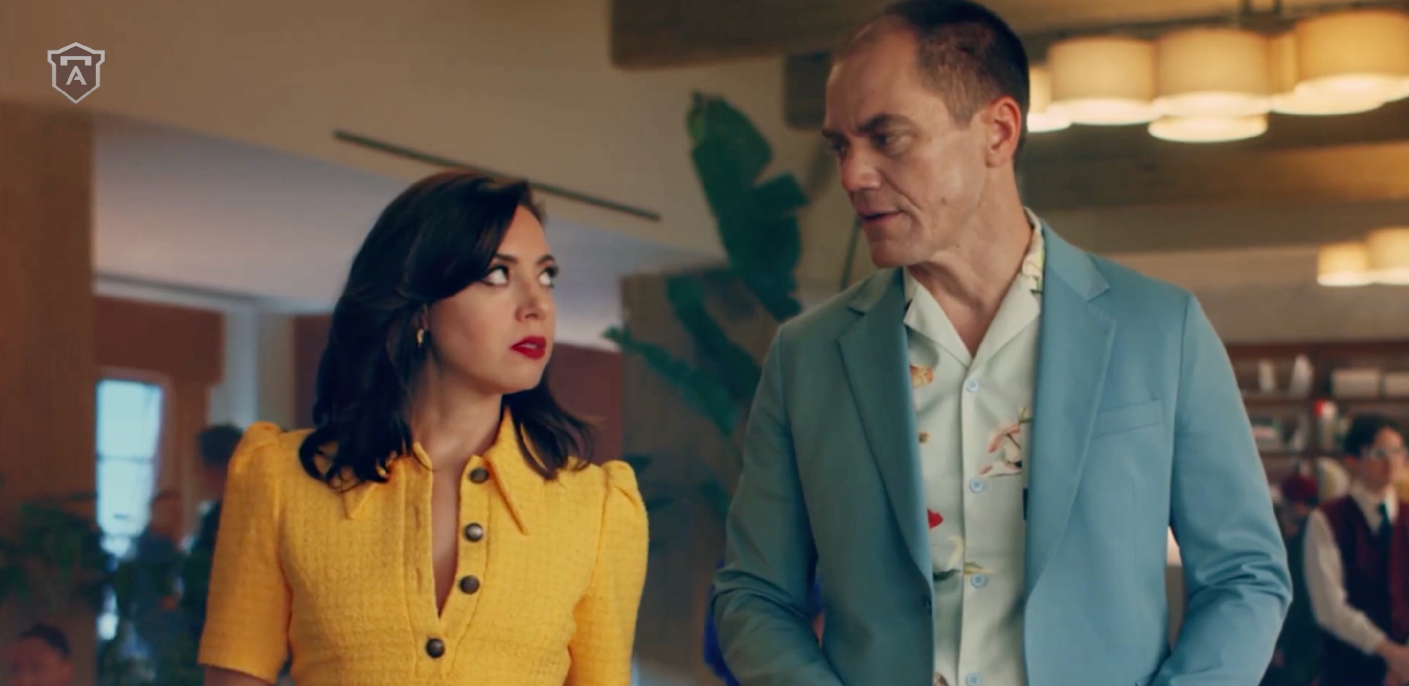 Aubrey Plaza and Michael Shannon in Ritz's 2025 Super Bowl commercial