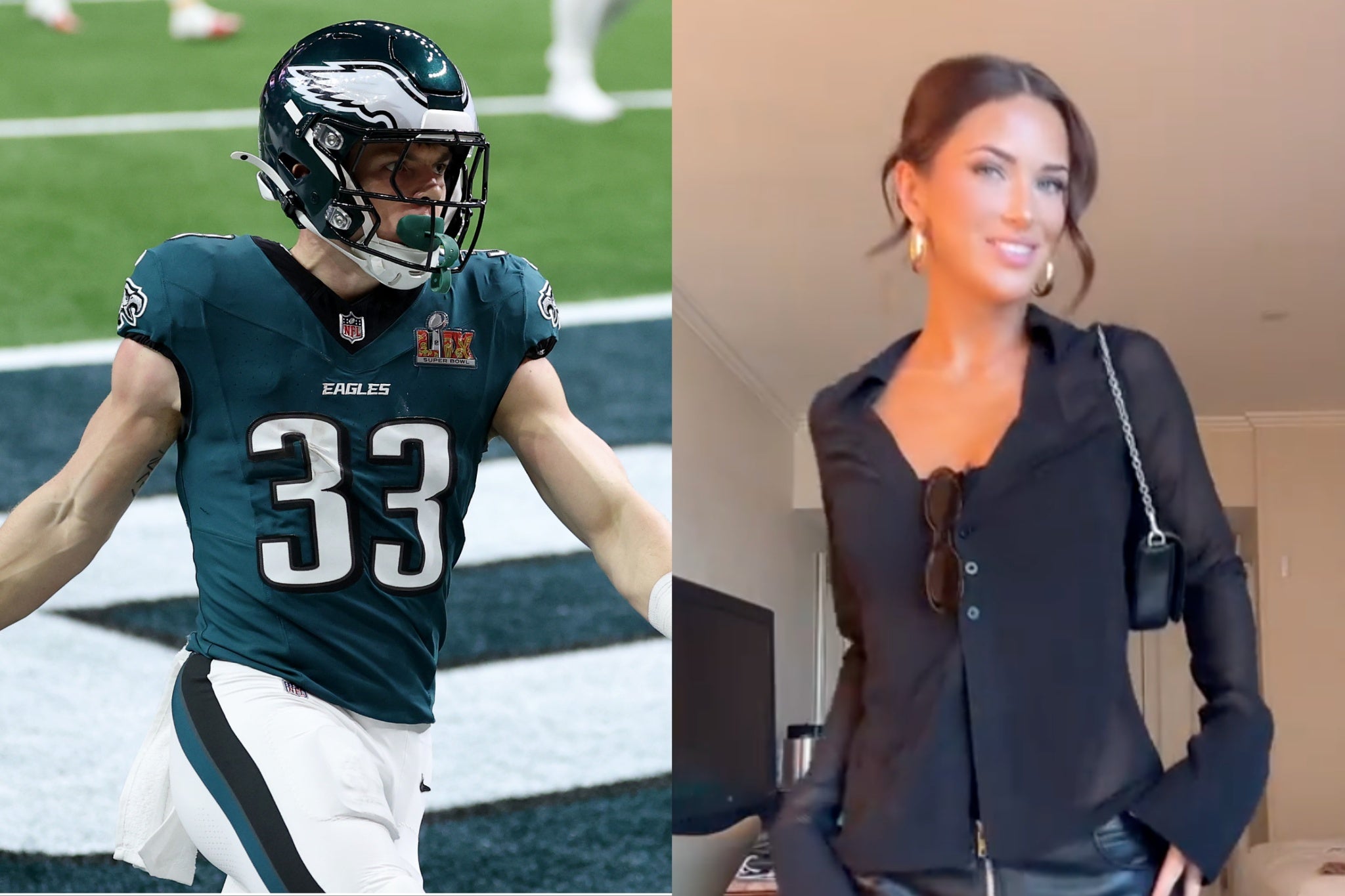 Cooper DeJean’s girlfriend Steph Wilfawn wished him a happy birthday after his Super Bowl touchdown