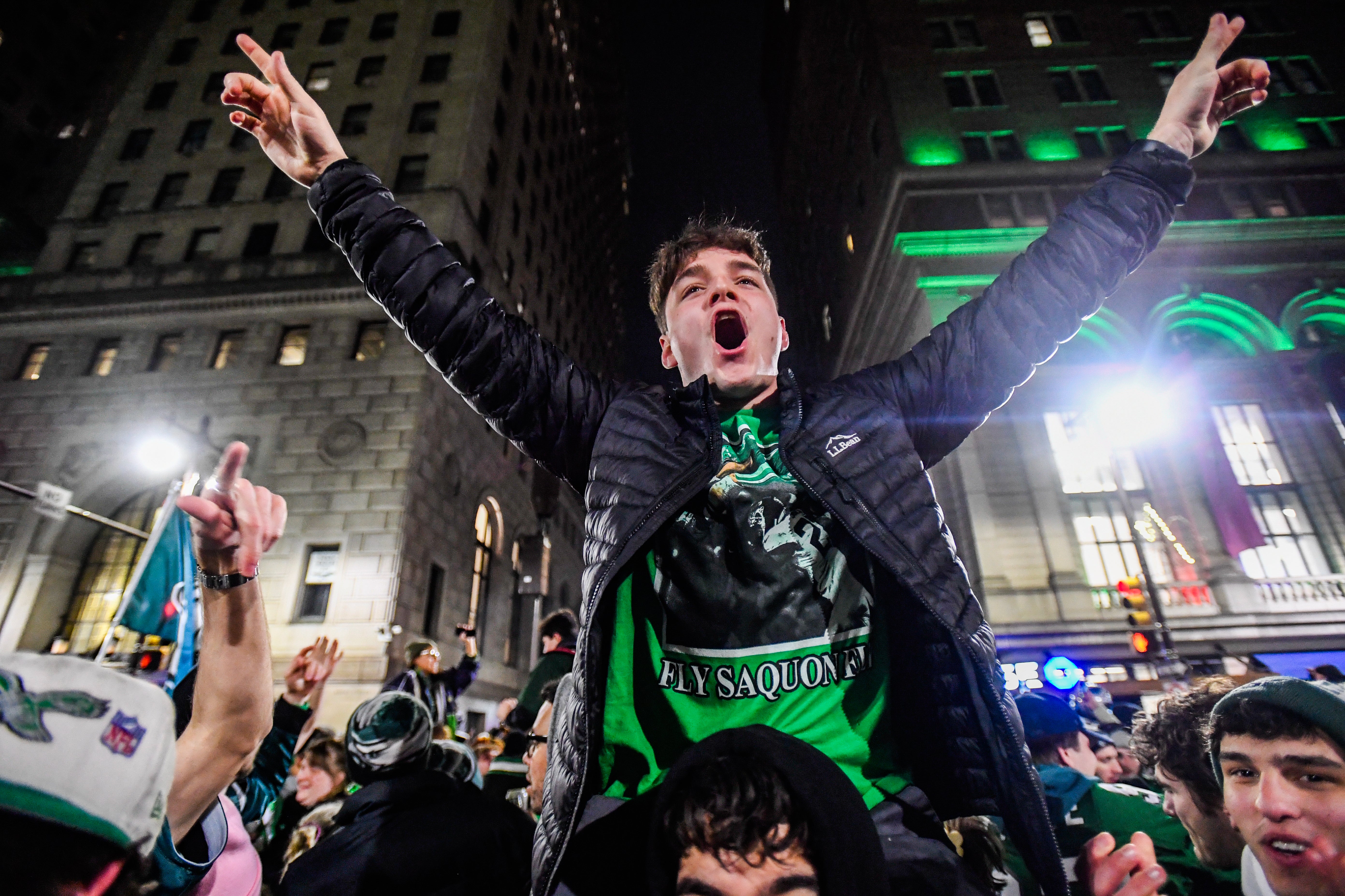 Philadelphia Eagles fans took to the streets following the game. The NFL team bested the Kansas City Chiefs. The Chiefs were last year’s champions